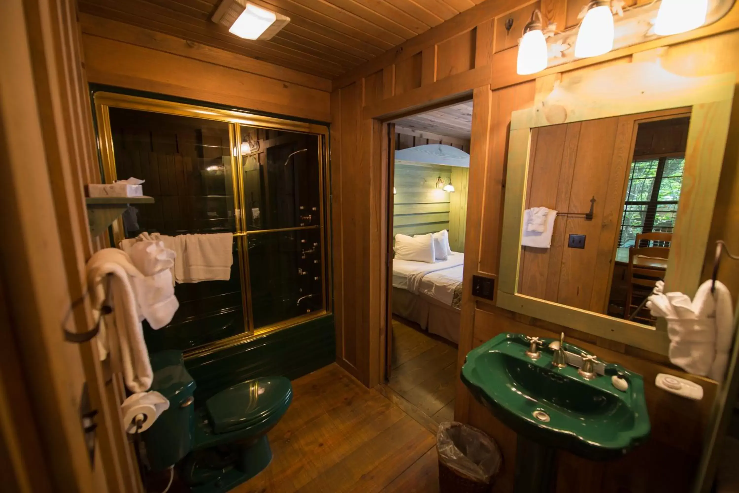 Bathroom in Cabins at Green Mountain, Trademark Collection by Wyndham