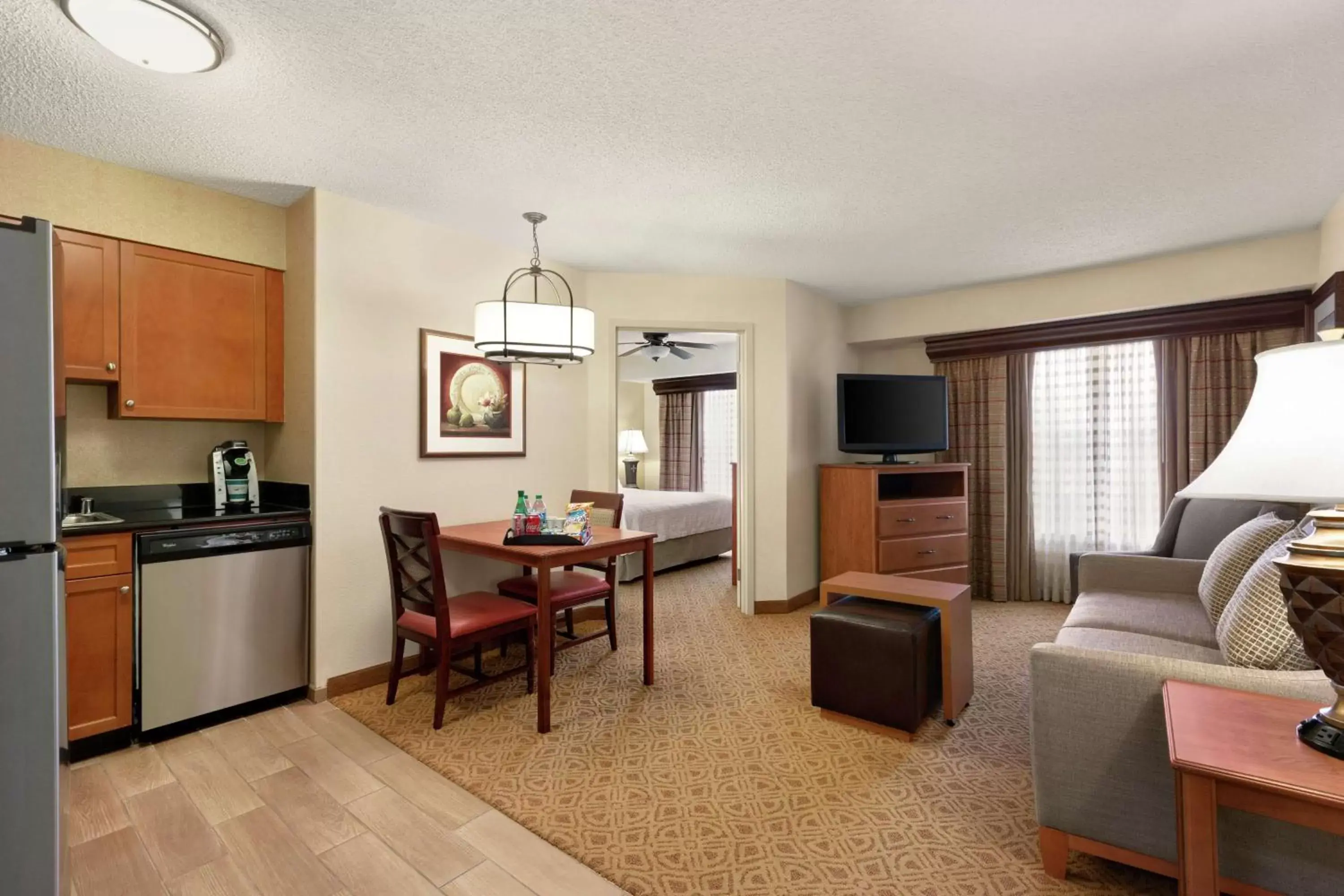 Bedroom, Seating Area in Homewood Suites by Hilton Dallas-Park Central Area