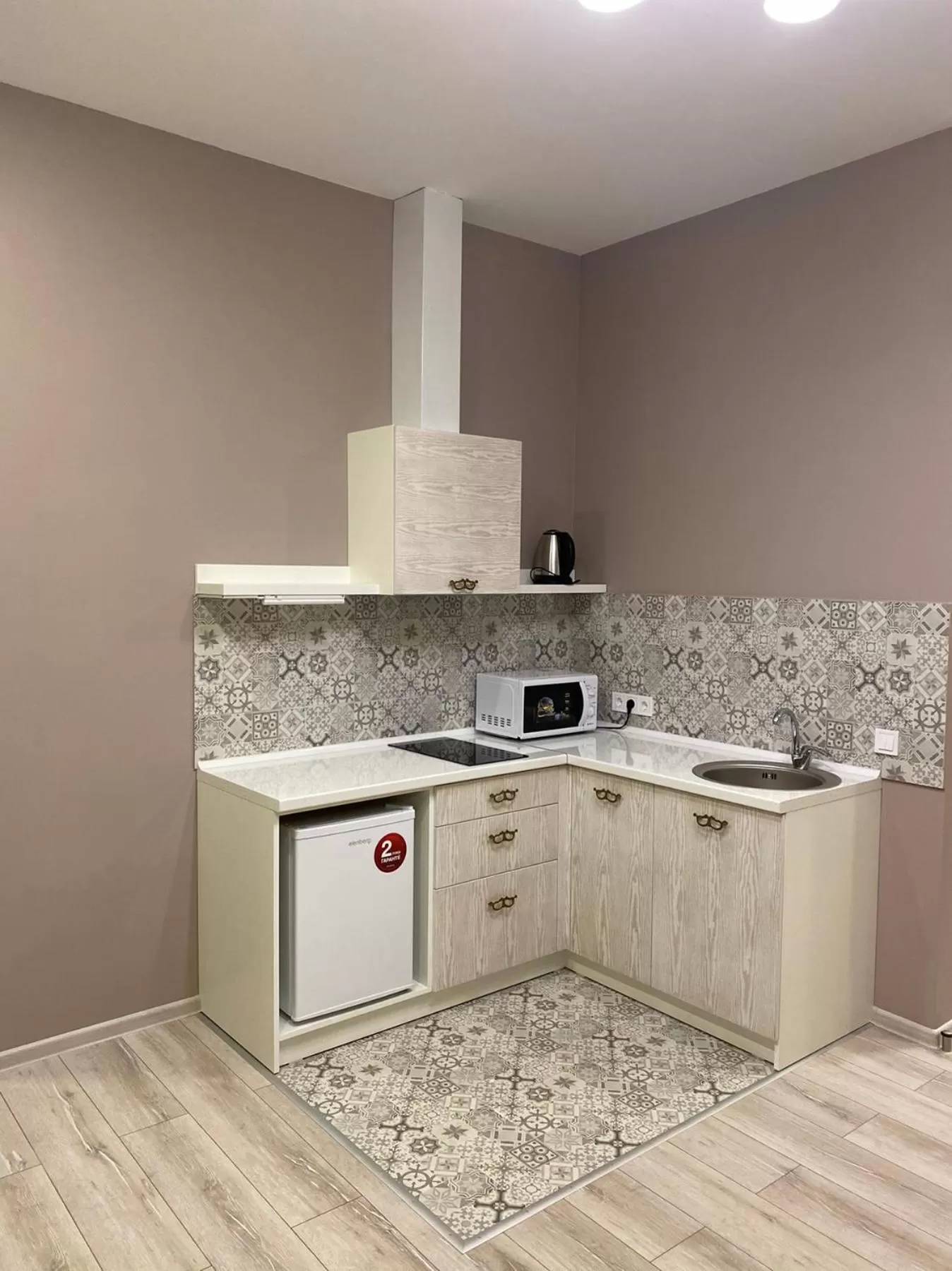 Kitchen or kitchenette in Heart Kyiv Apart-Hotel