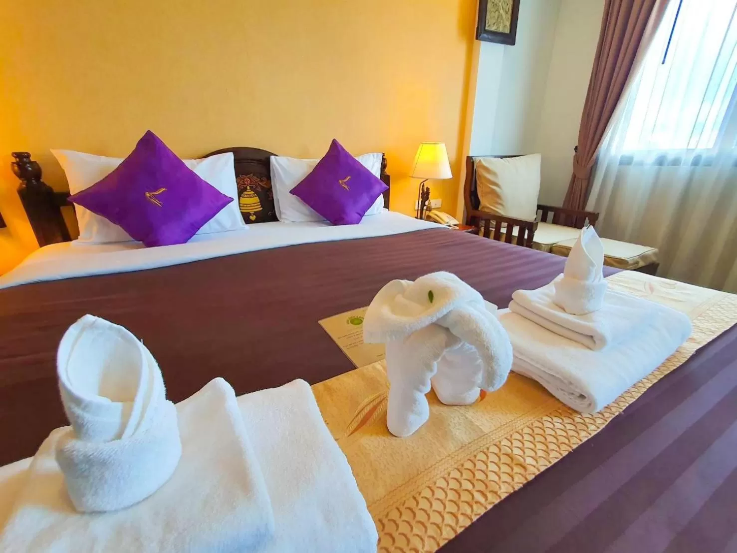 Bed in Goldenbell Hotel Chiangmai