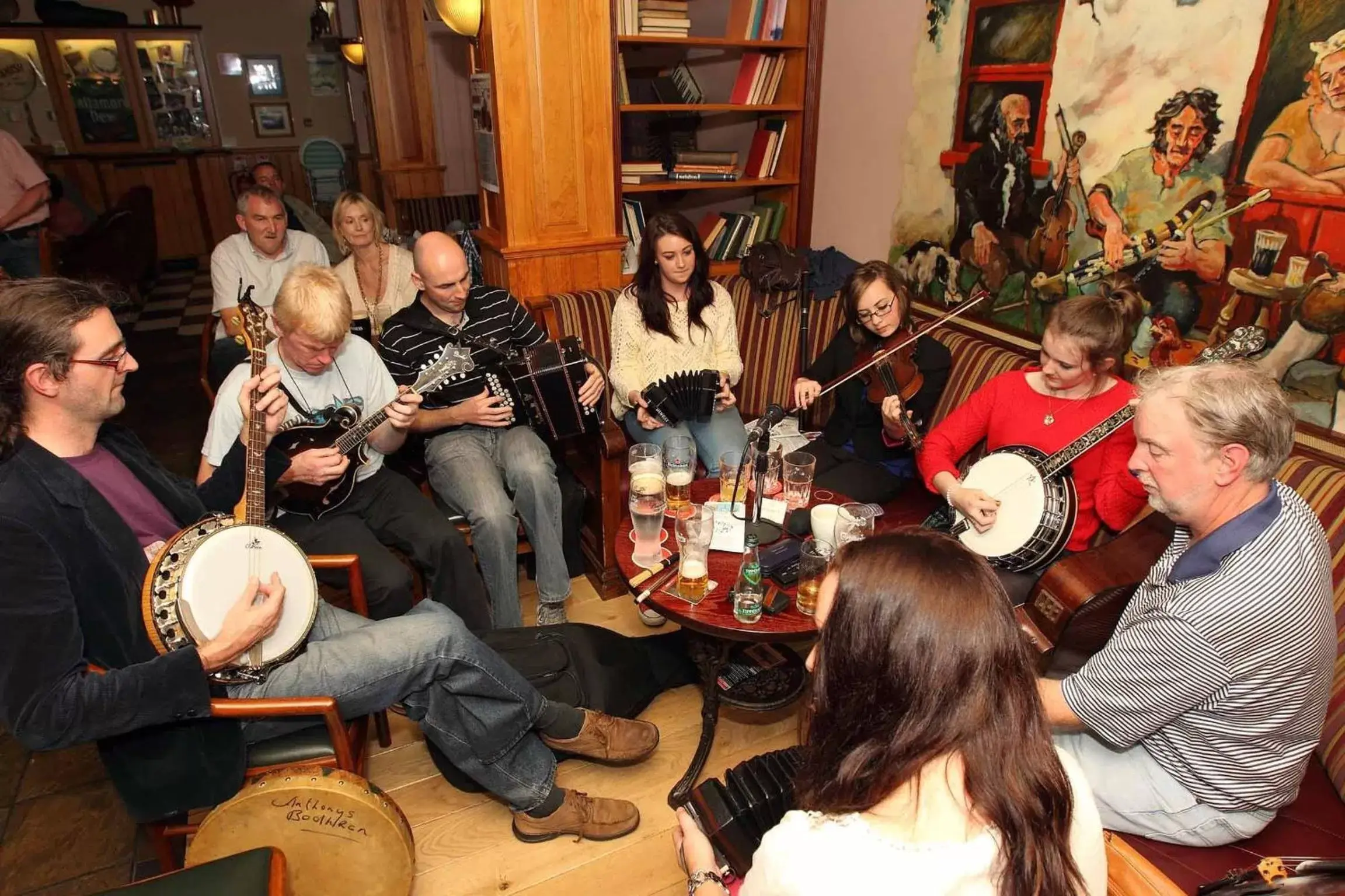 People in Dooley's Hotel