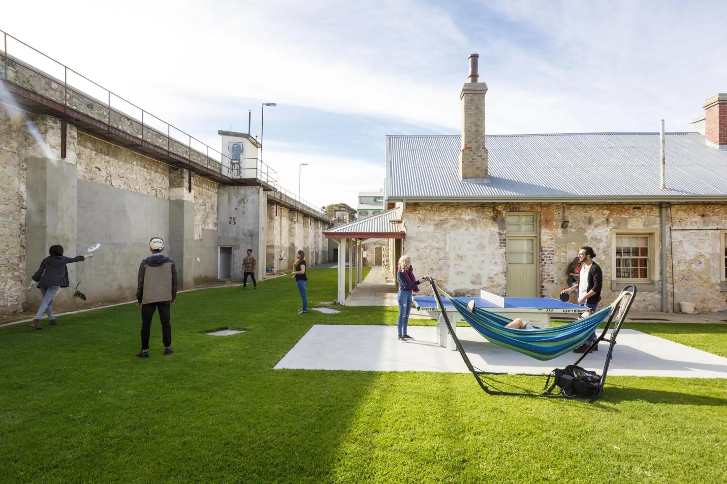 Garden in Fremantle Prison YHA