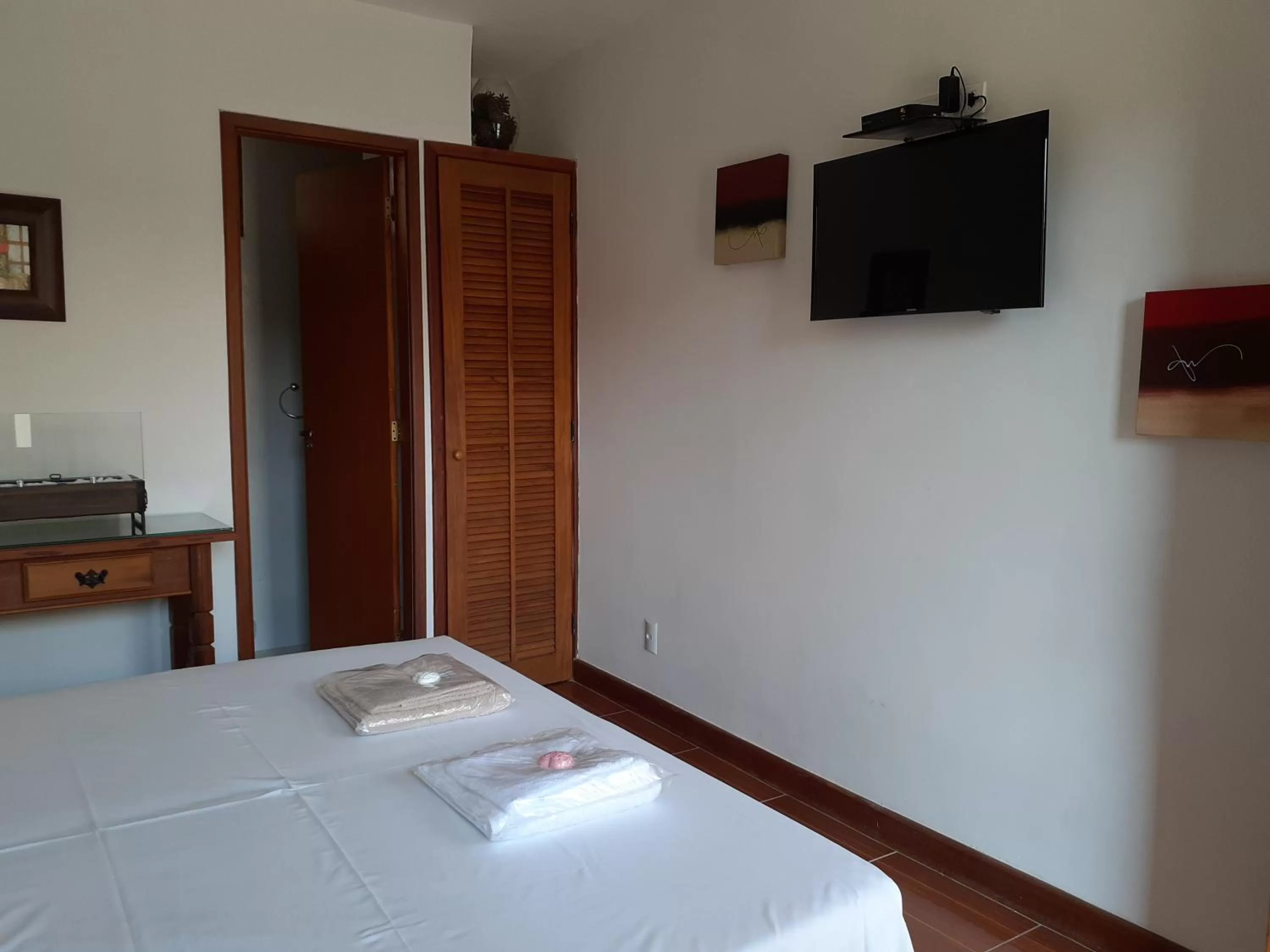 Bed in Pousada R.N.C. Nosso Paraíso