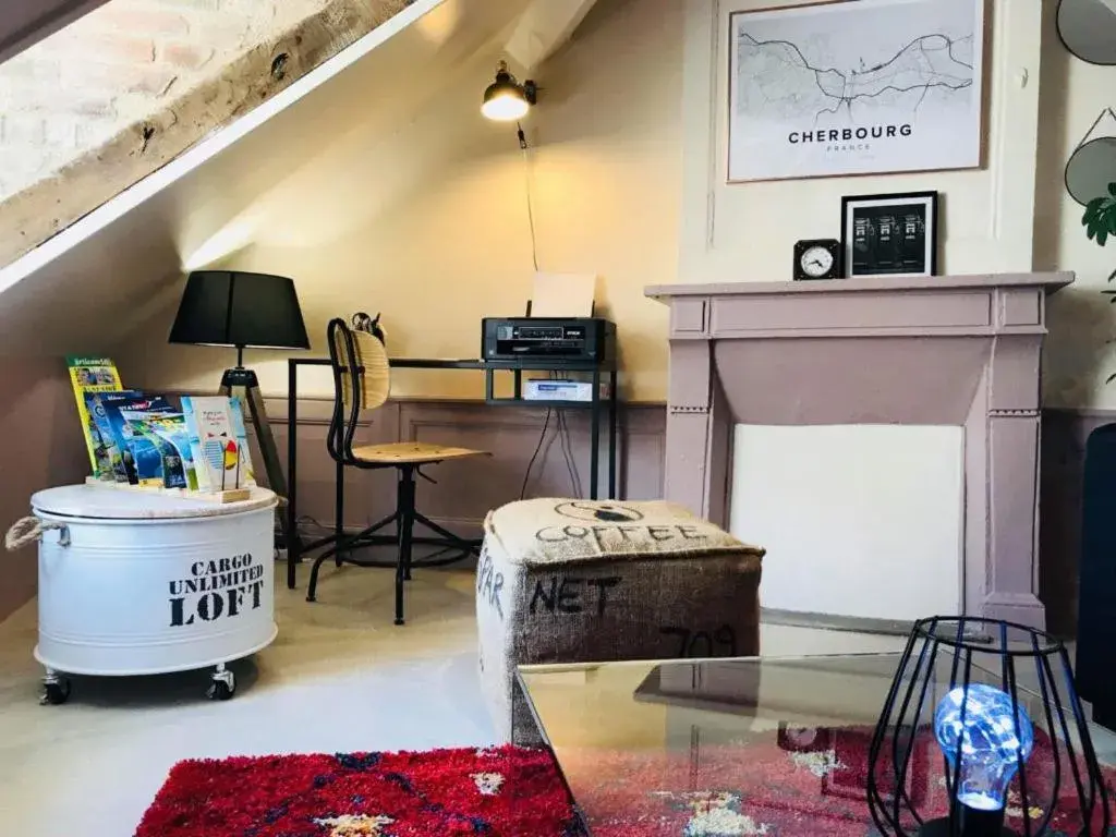 Living room in La Fabrique - Les Loges Normandes Living room in La Fabrique - Les Loges Normandes