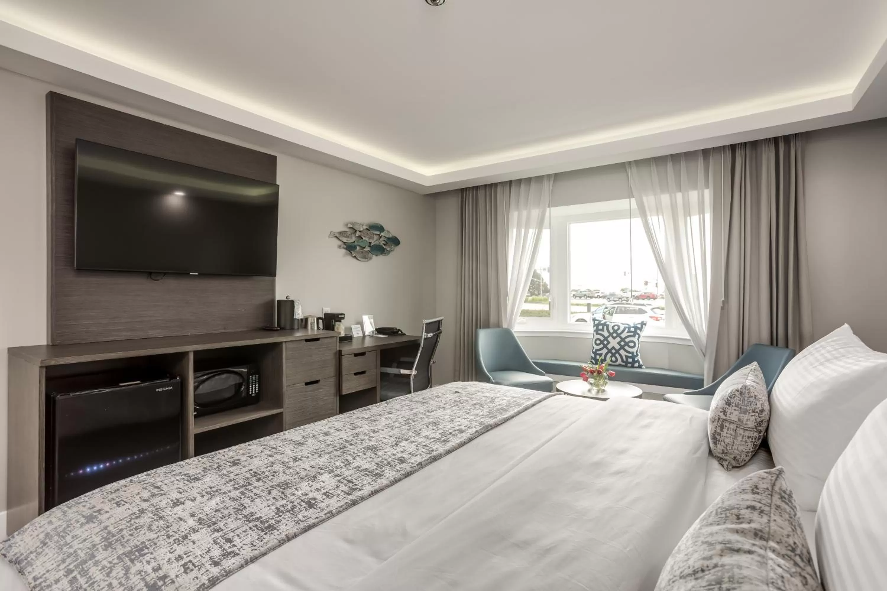 Bed in Harbor View Inn