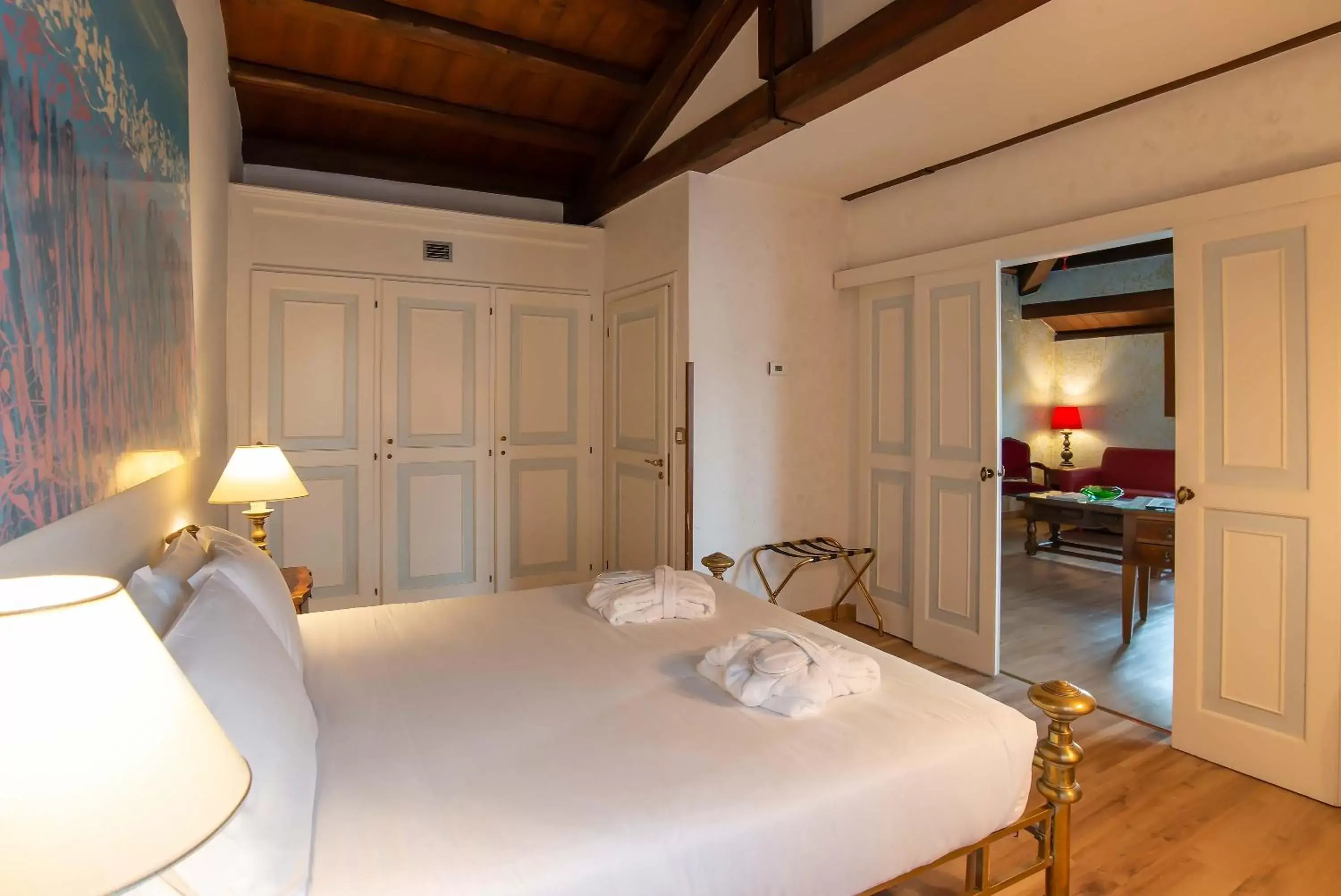 Bedroom, Bed in Hotel La Fenice et Des Artistes