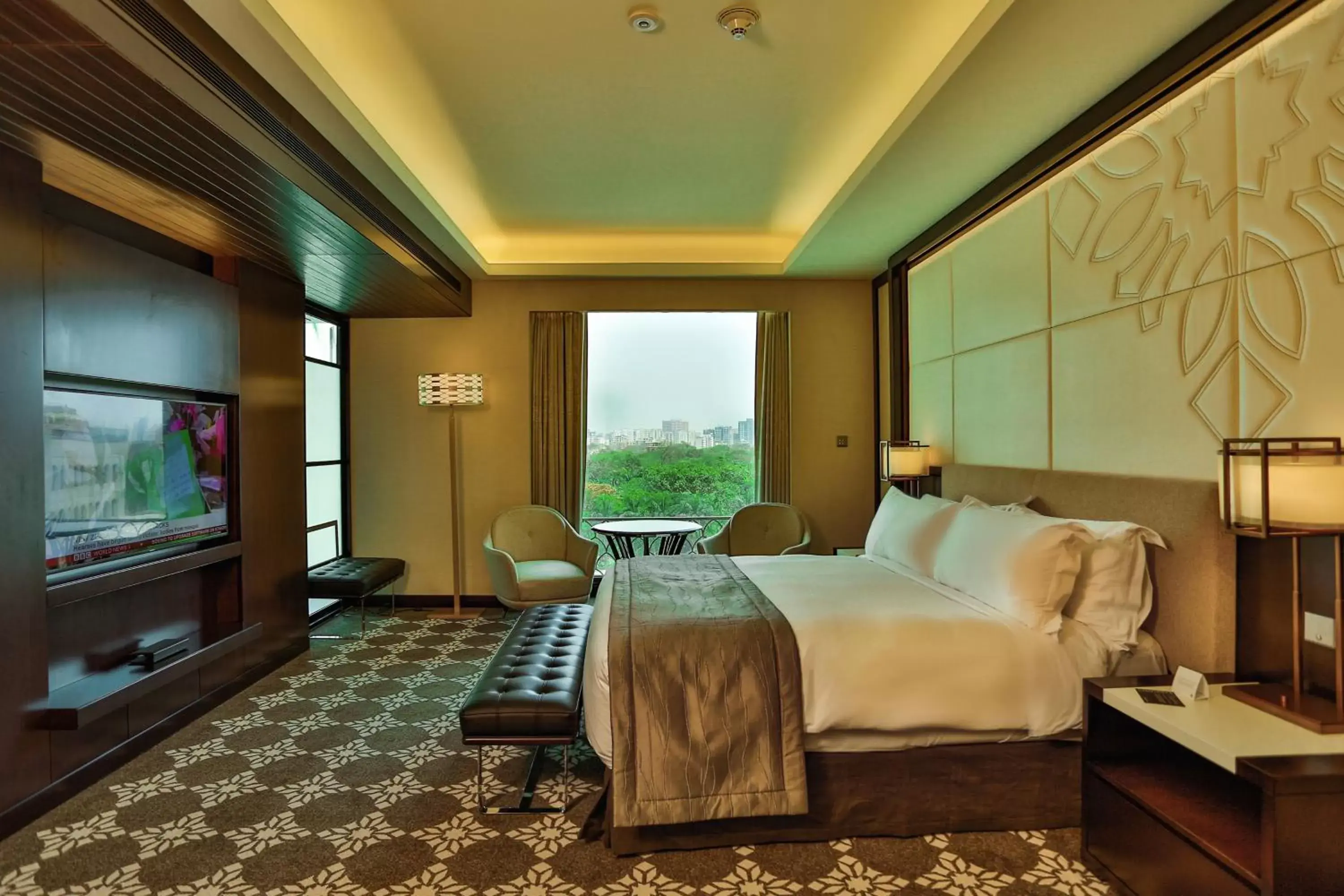 Garden view, Bed in InterContinental Dhaka by IHG Garden view, Bed in InterContinental Dhaka by IHG