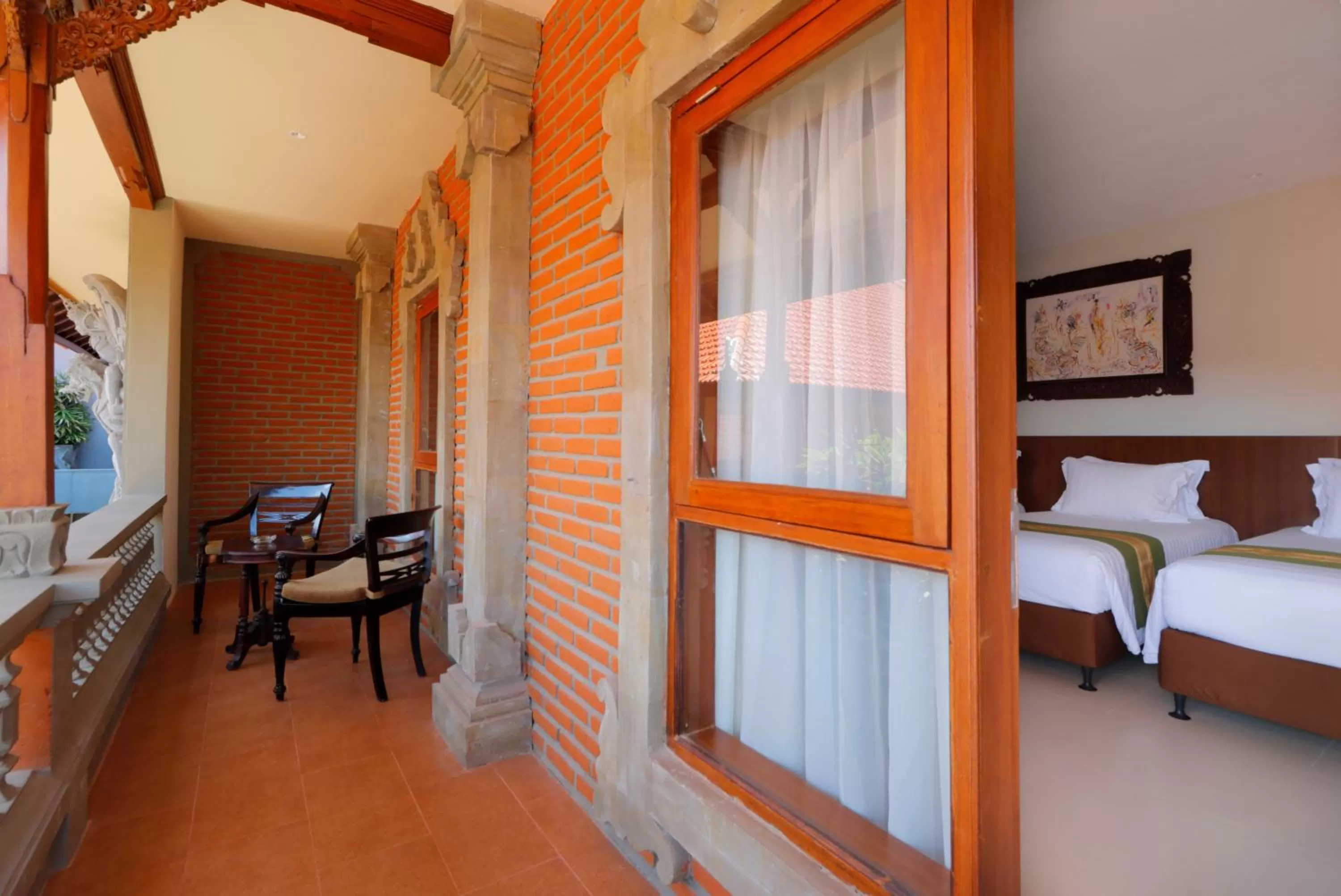 Balcony/Terrace, Bed in Adi Dharma Hotel Legian