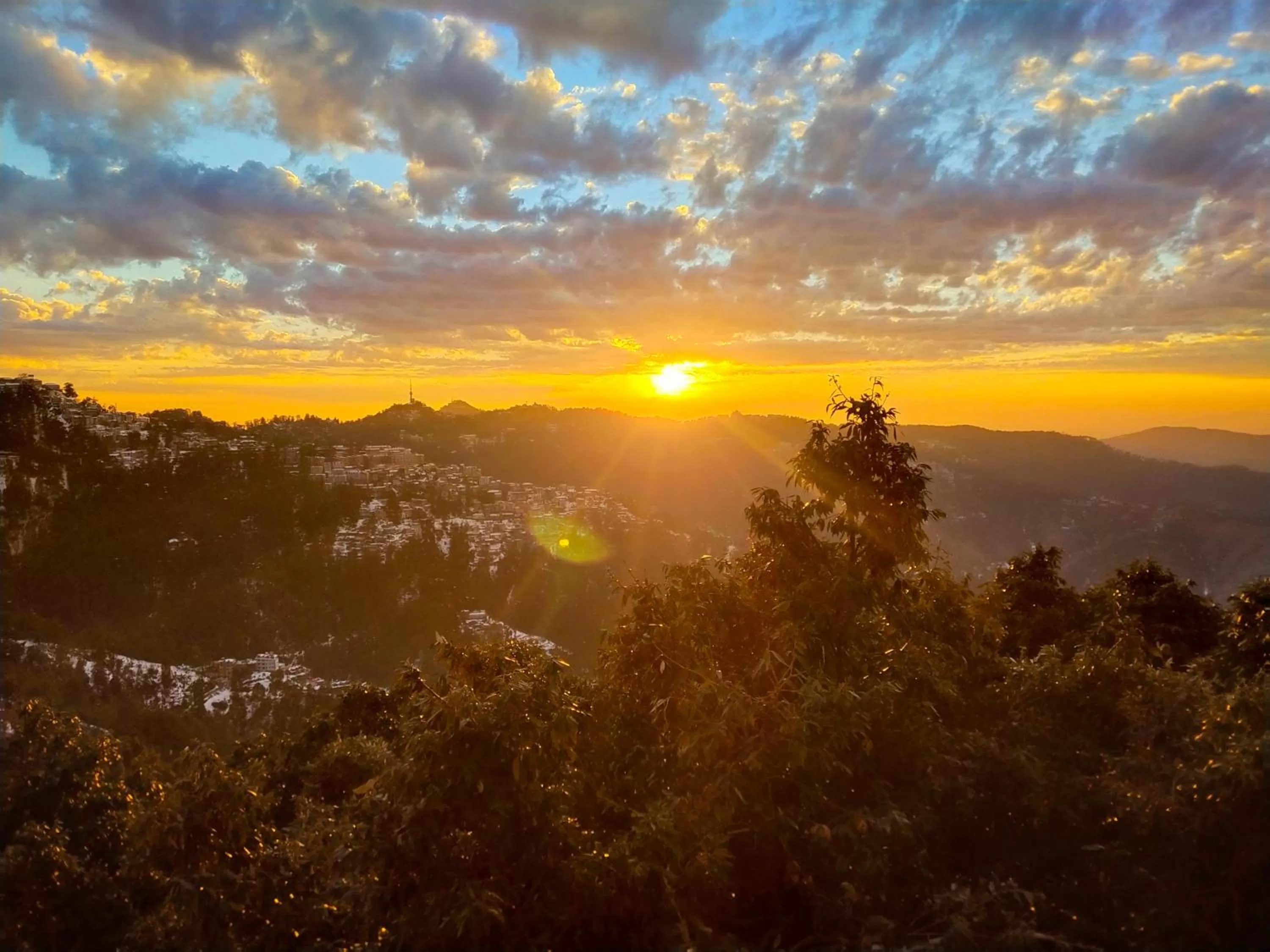 Mountain view, Sunrise/Sunset in Dhanlaxmi Apartments
