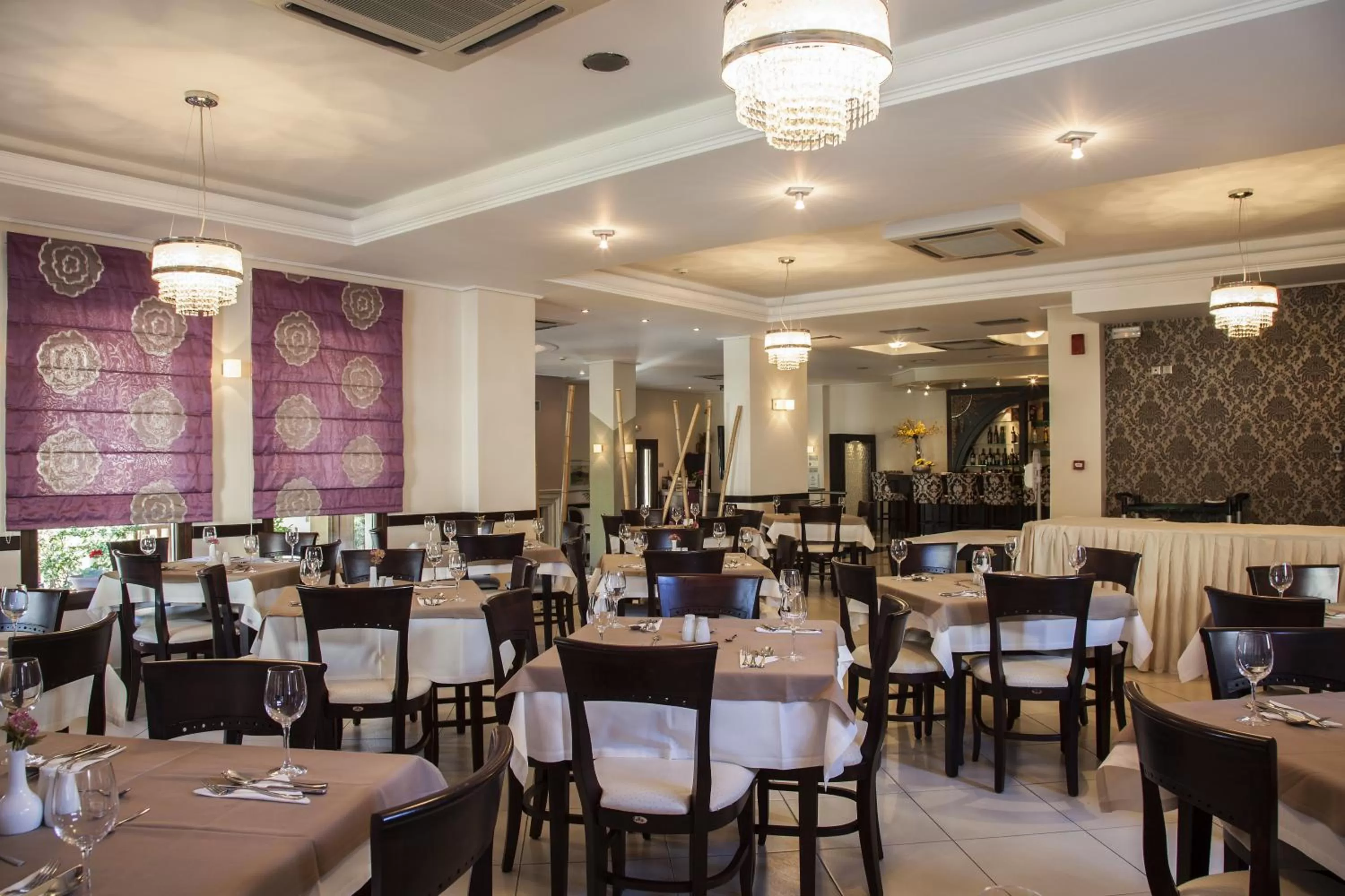 Dining area in Hotel Meteoritis