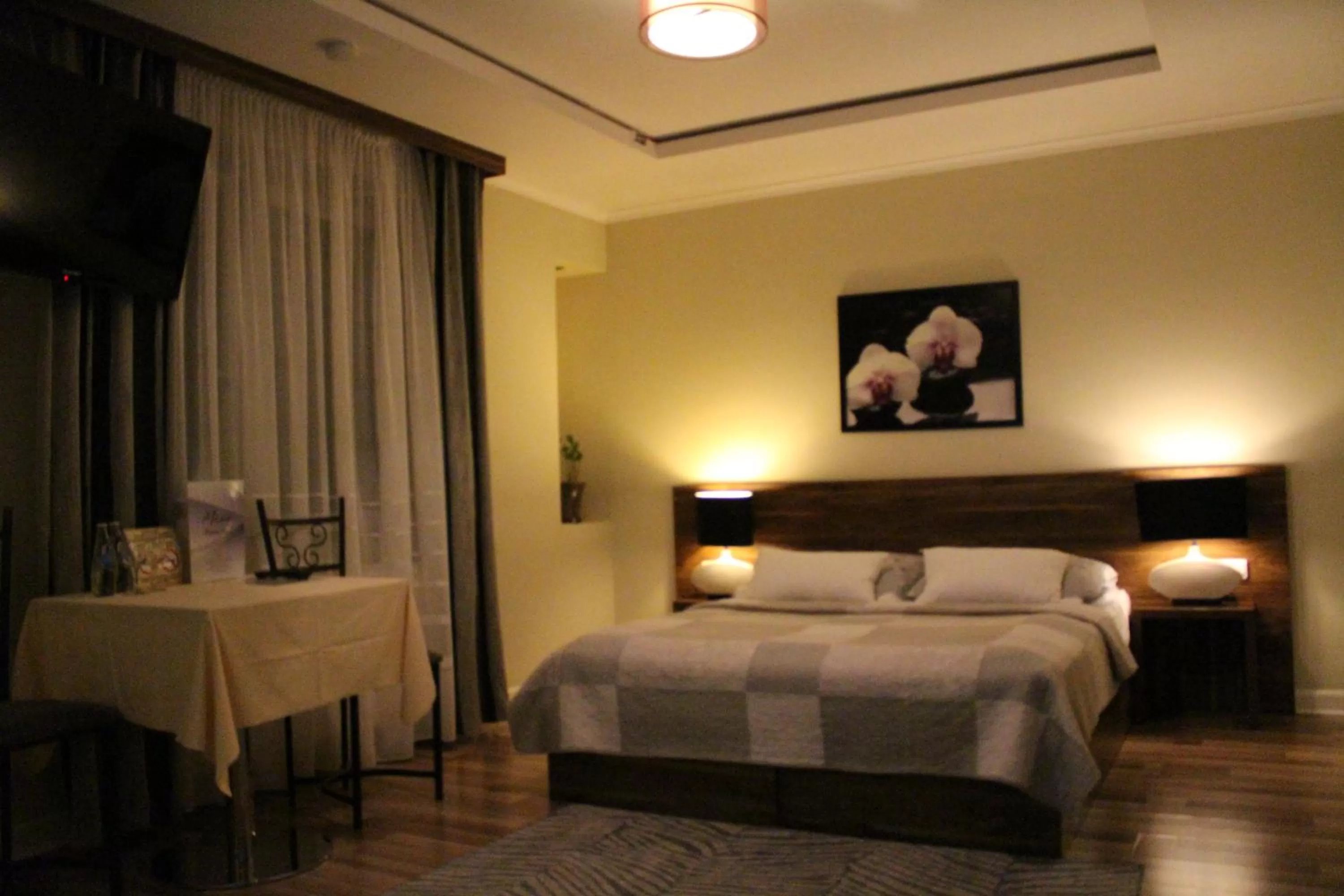 Bed in PIANO CAFE b&b