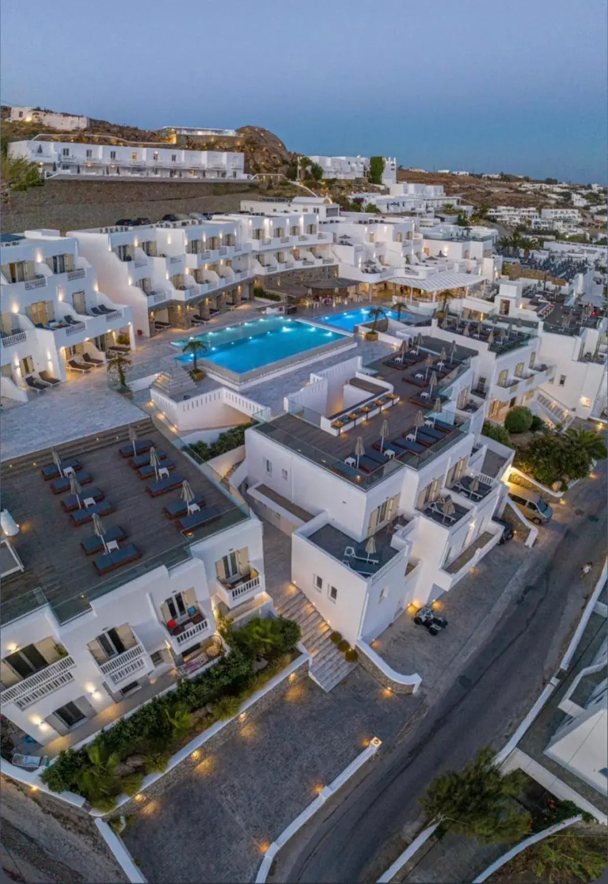 Property building, Bird's-eye View in The George Hotel Mykonos