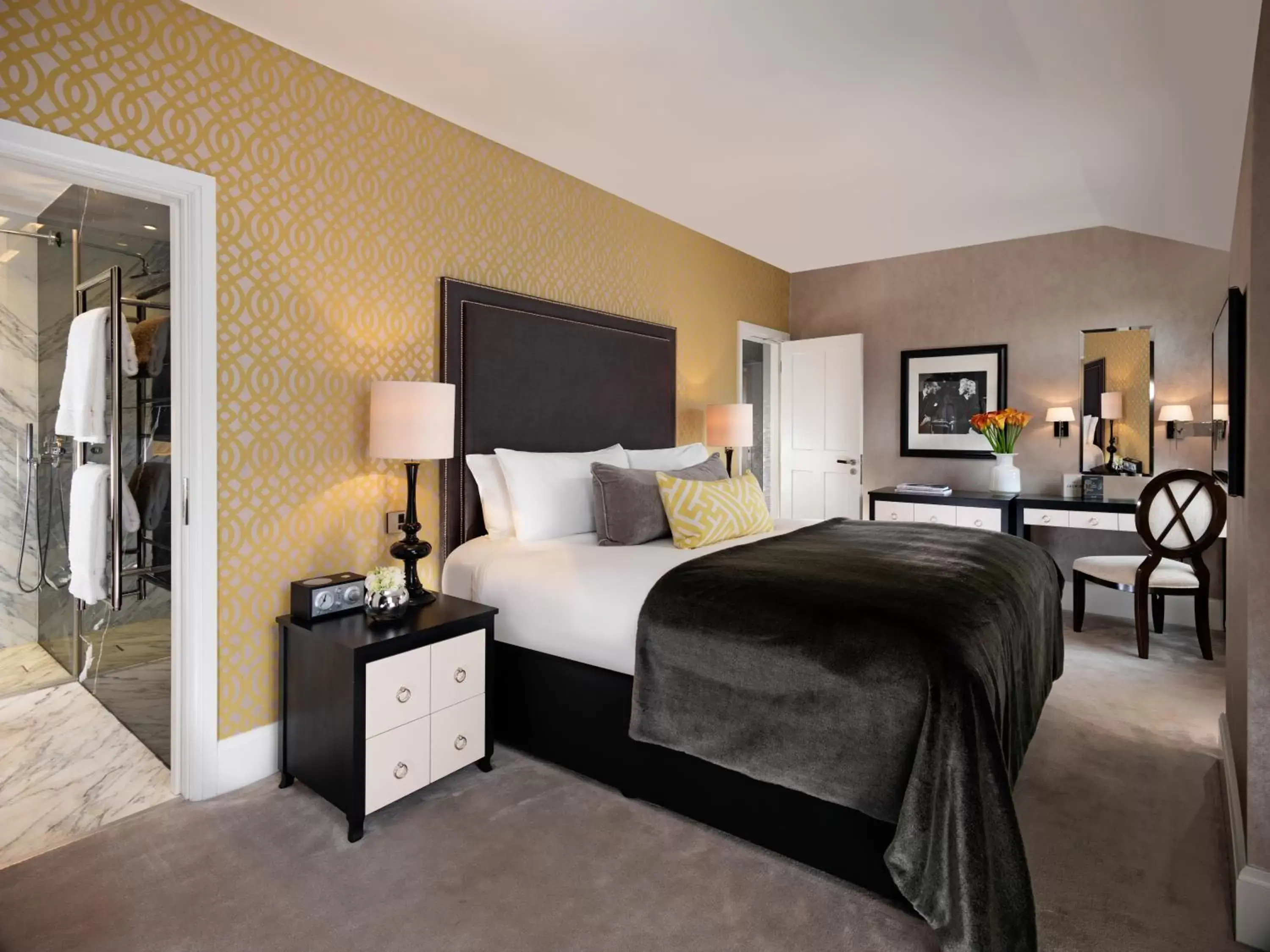 Bedroom, Bed in Flemings Mayfair - Small Luxury Hotel of the World