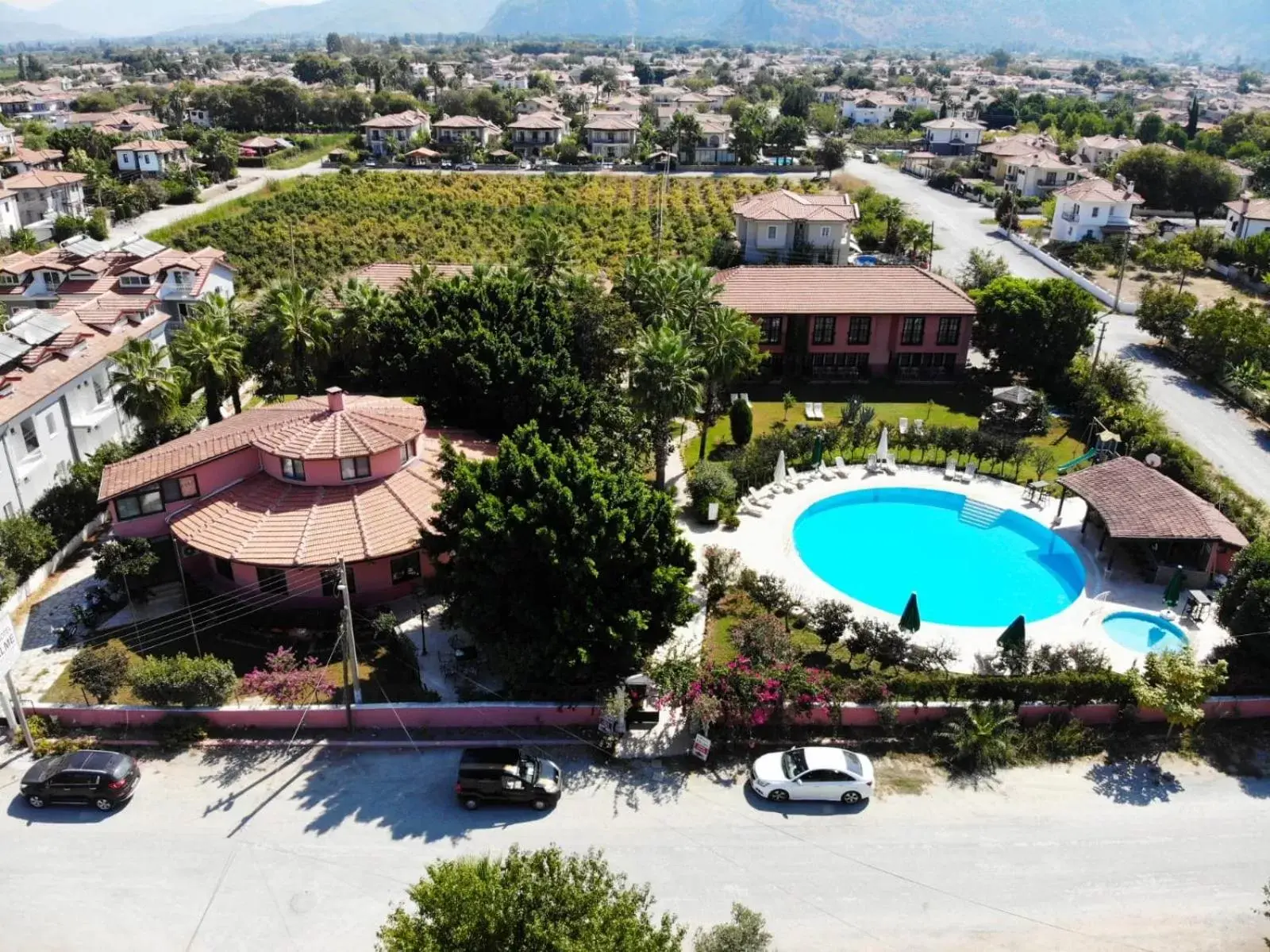 Bird's eye view, Bird's-eye View in Hotel Palme Dalyan