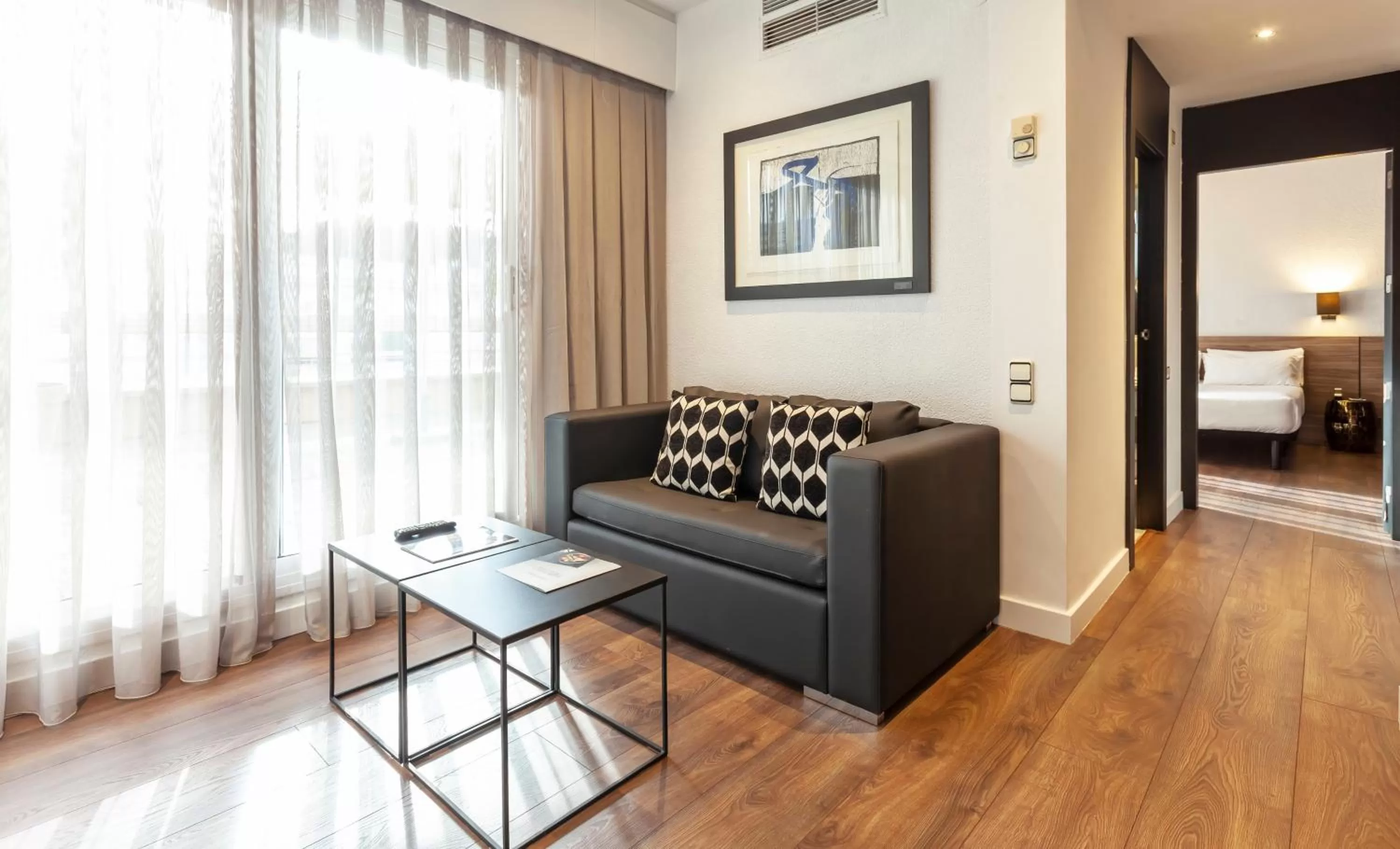 Seating area in Hotel Derby