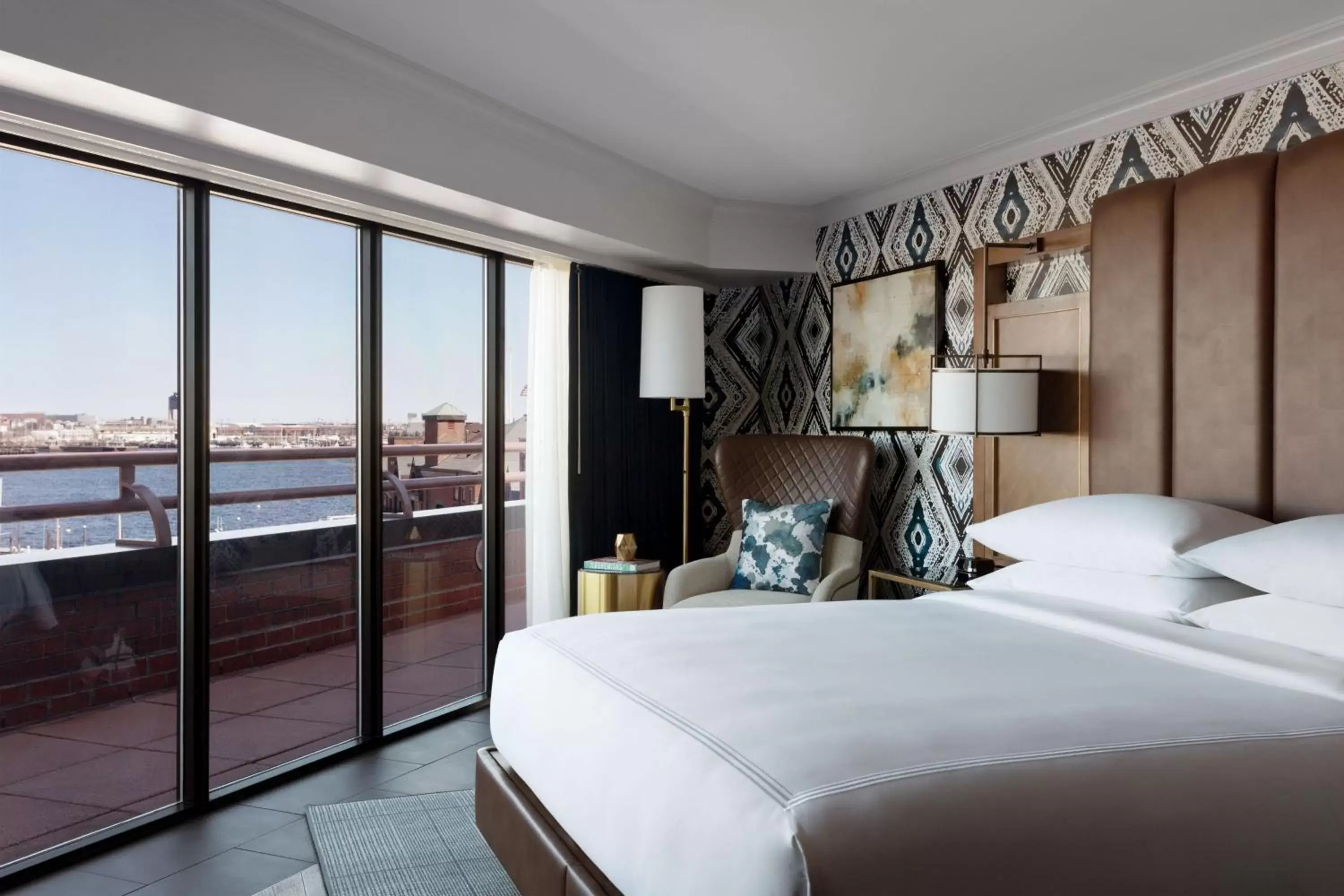 Bedroom, Bed in Boston Marriott Long Wharf