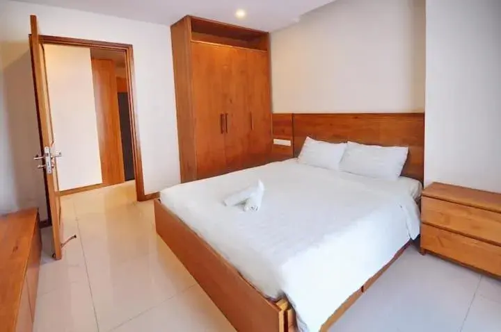 Bed in Holi Beach Hotel & Apartments