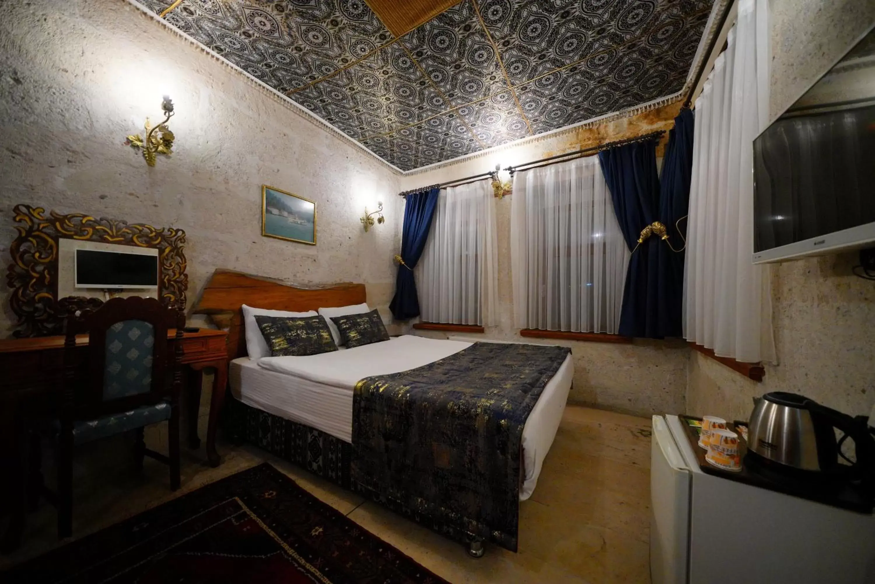 Bedroom, Bed in Cappadocia Nar Cave House & Swimming Pool Bedroom, Bed in Cappadocia Nar Cave House & Swimming Pool