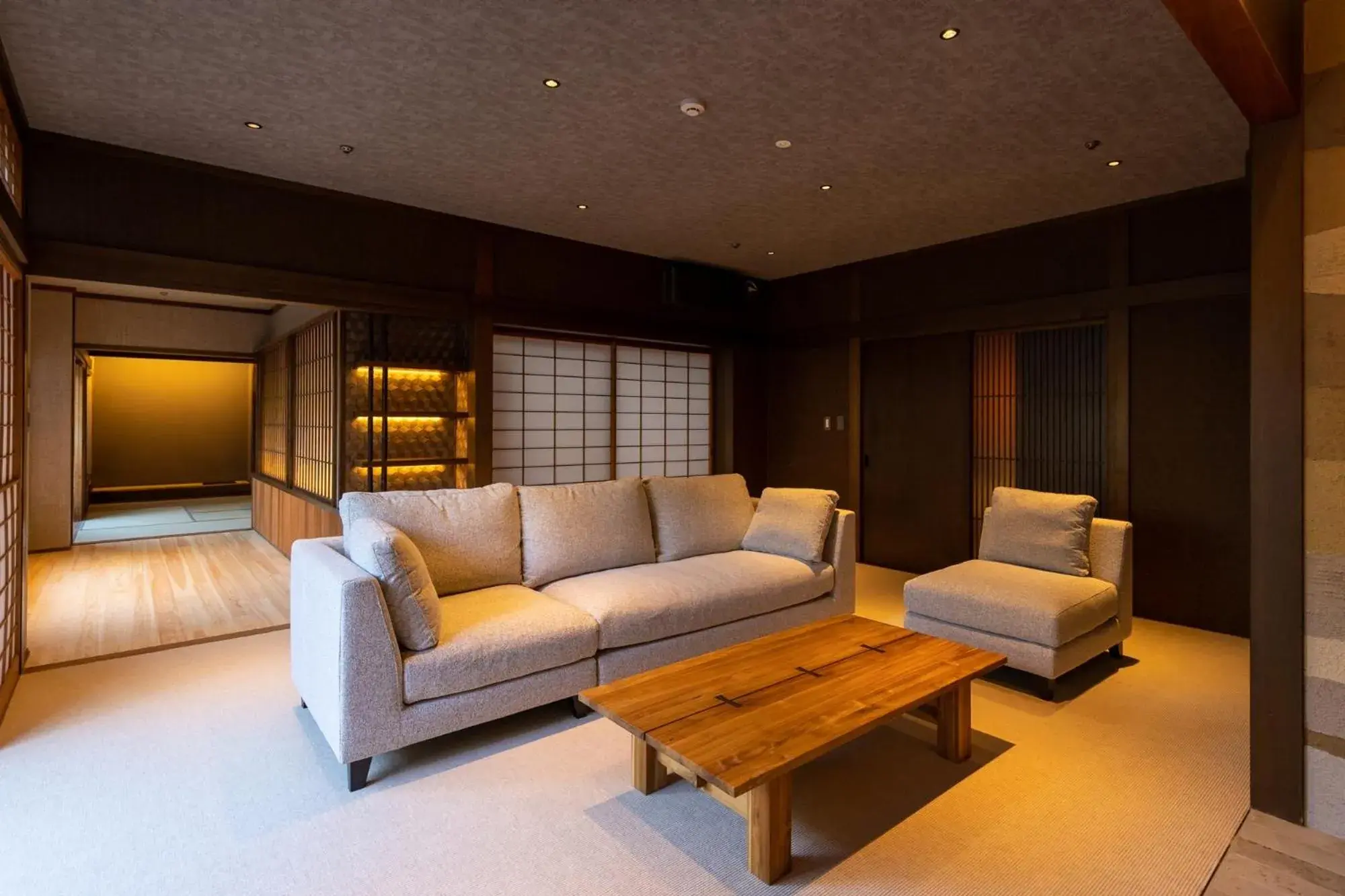 Living room, Seating Area in Haginoyado Tomoe Ryokan