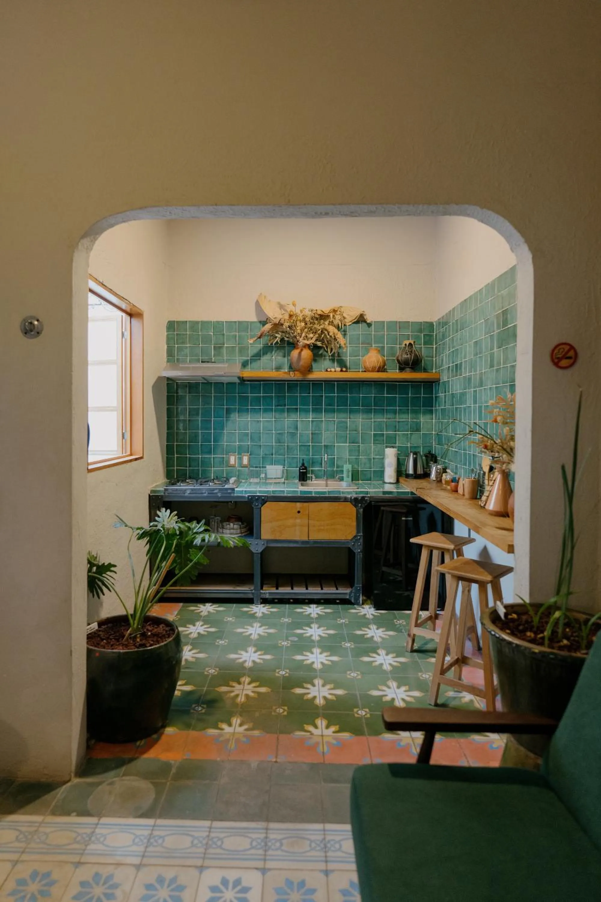 Kitchen or kitchenette in Grana B&B