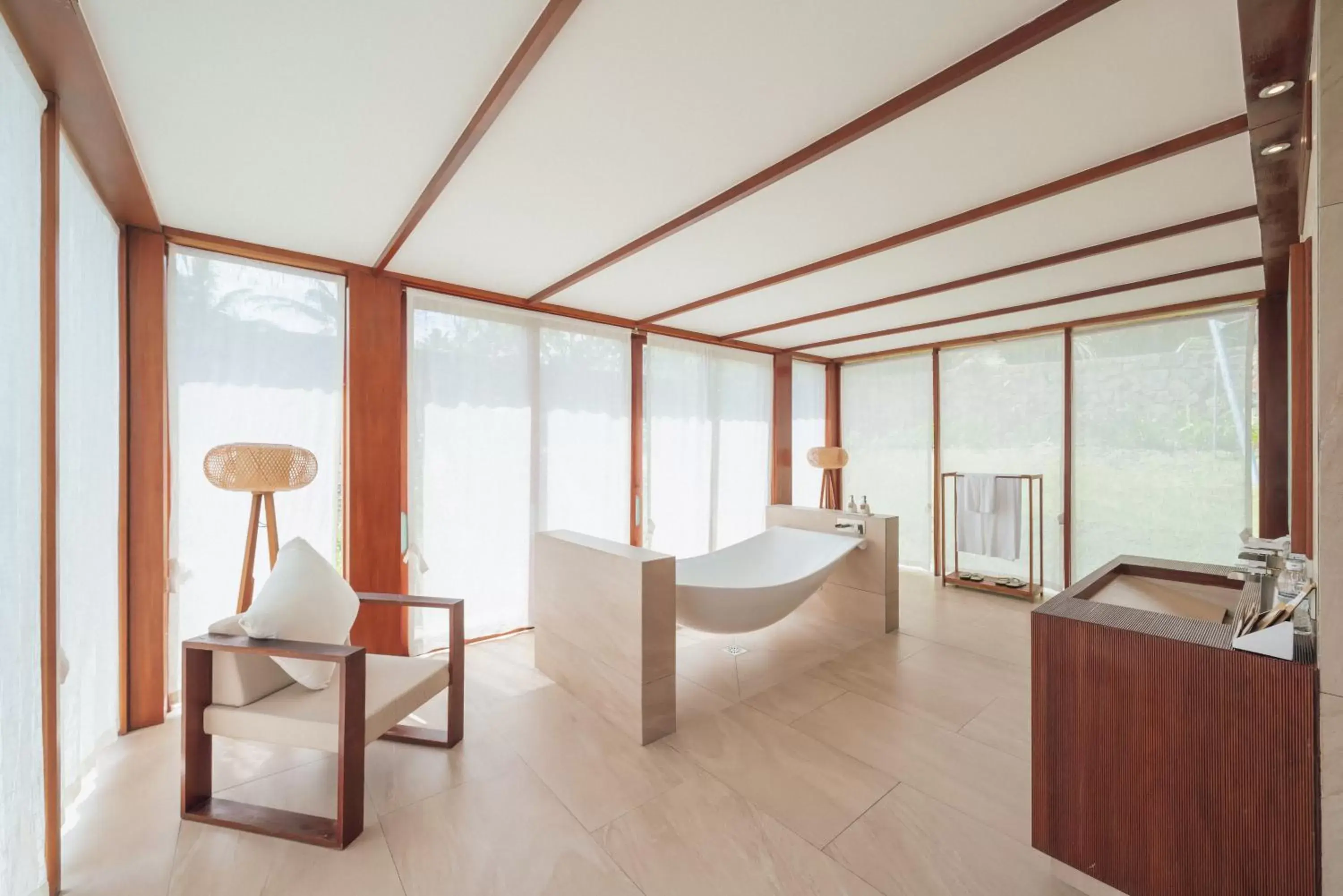 Bathroom, Seating Area in Fusion Resort Cam Ranh - All Spa Inclusive