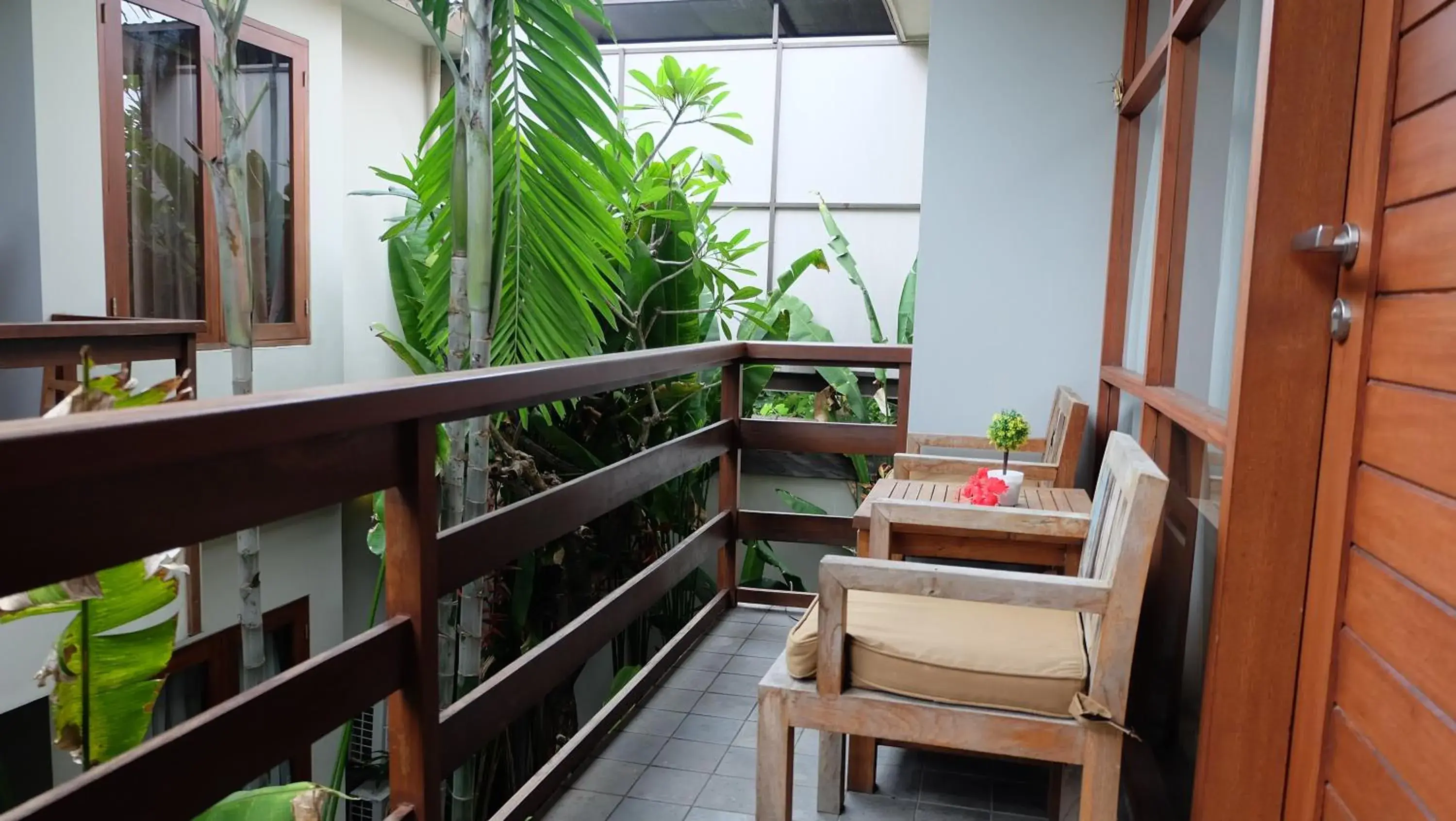 Balcony/Terrace in Semarandana Bedrooms and Pool