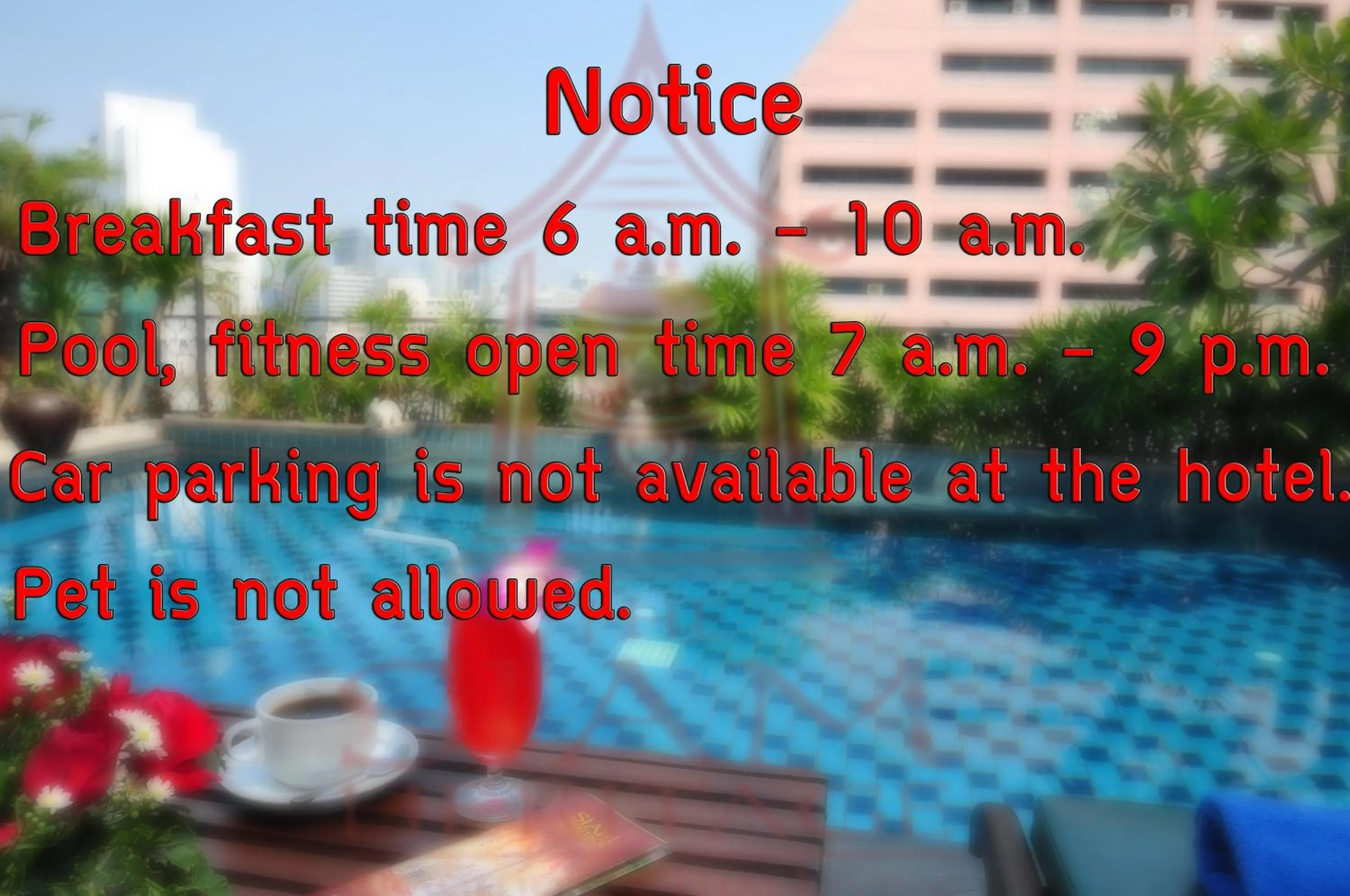 Swimming pool in The Siam Heritage Hotel