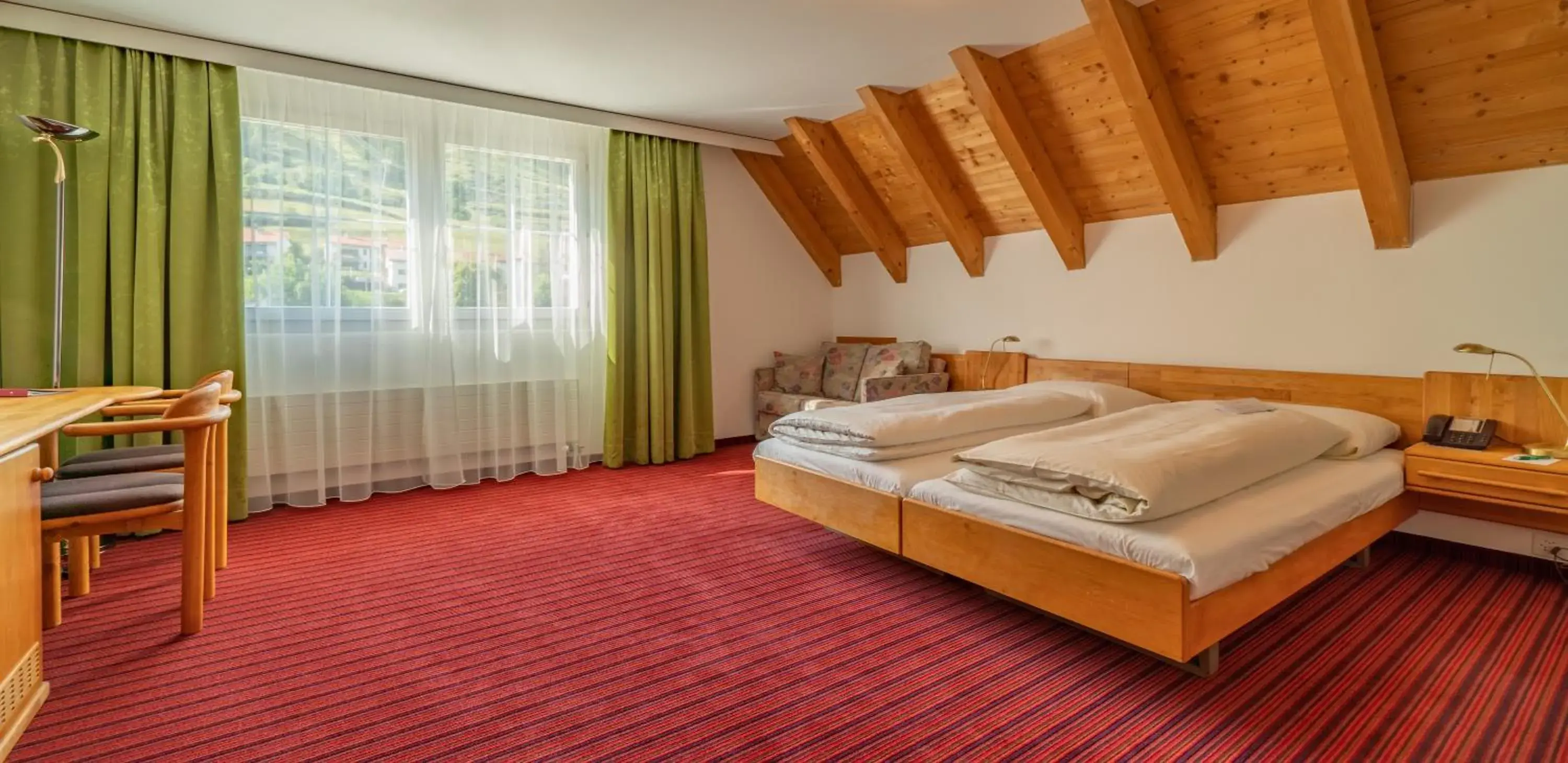 Bedroom, Bed in Typically Swiss Hotel Altana Bedroom, Bed in Typically Swiss Hotel Altana