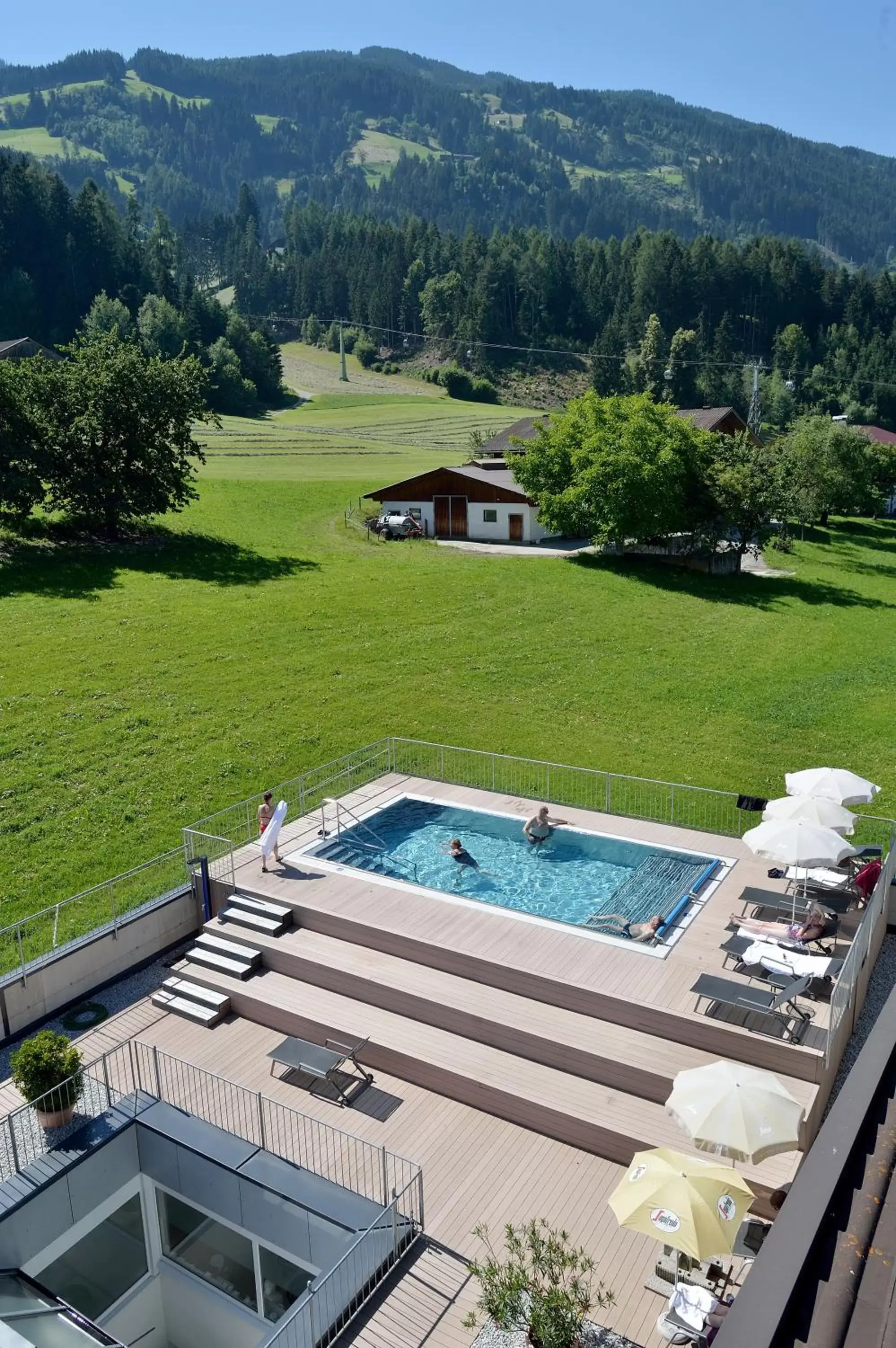 Swimming pool, Pool View in Wohlfühlhotel Schiestl