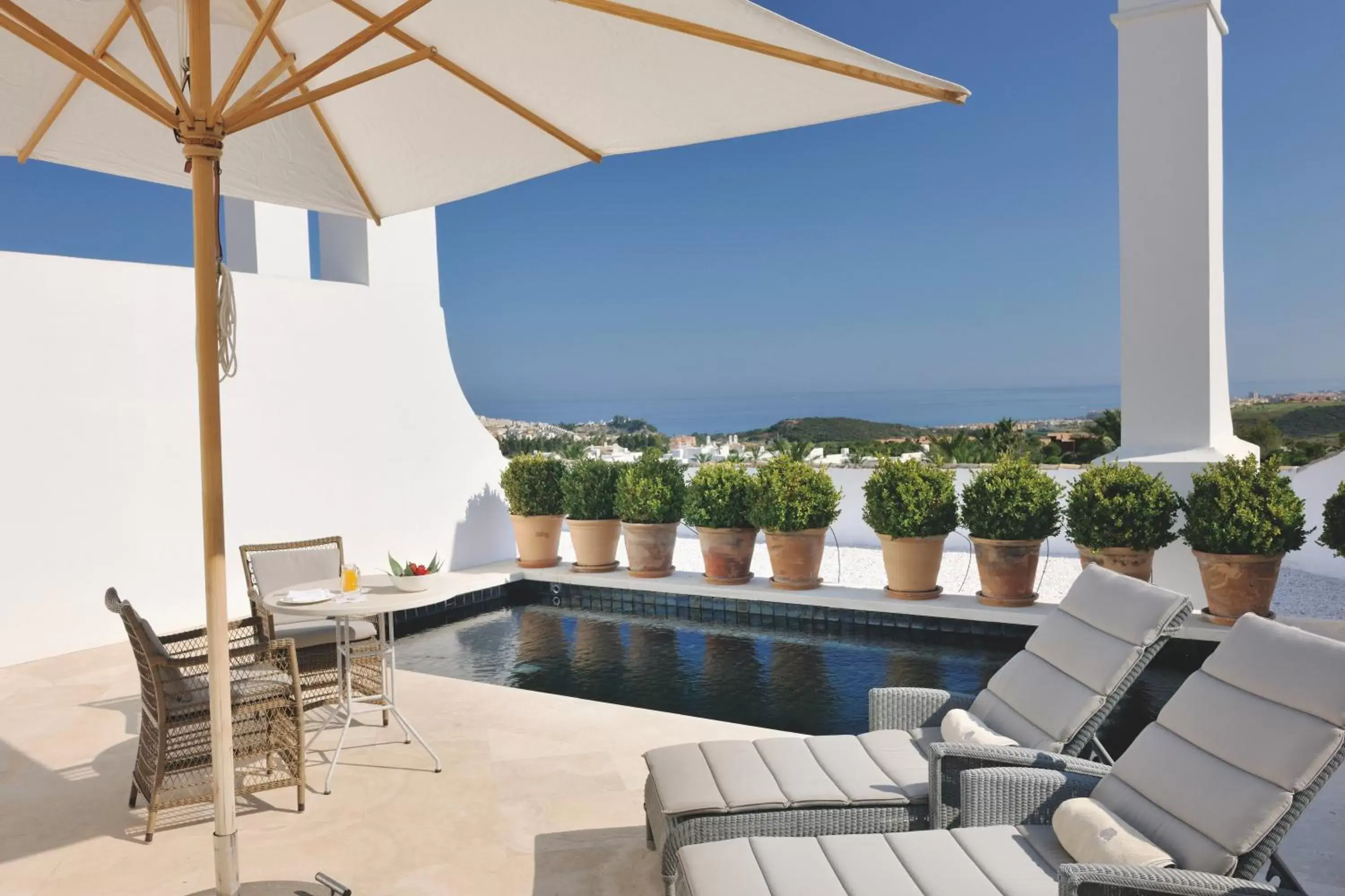 Balcony/Terrace in Finca Cortesin Hotel Golf & Spa