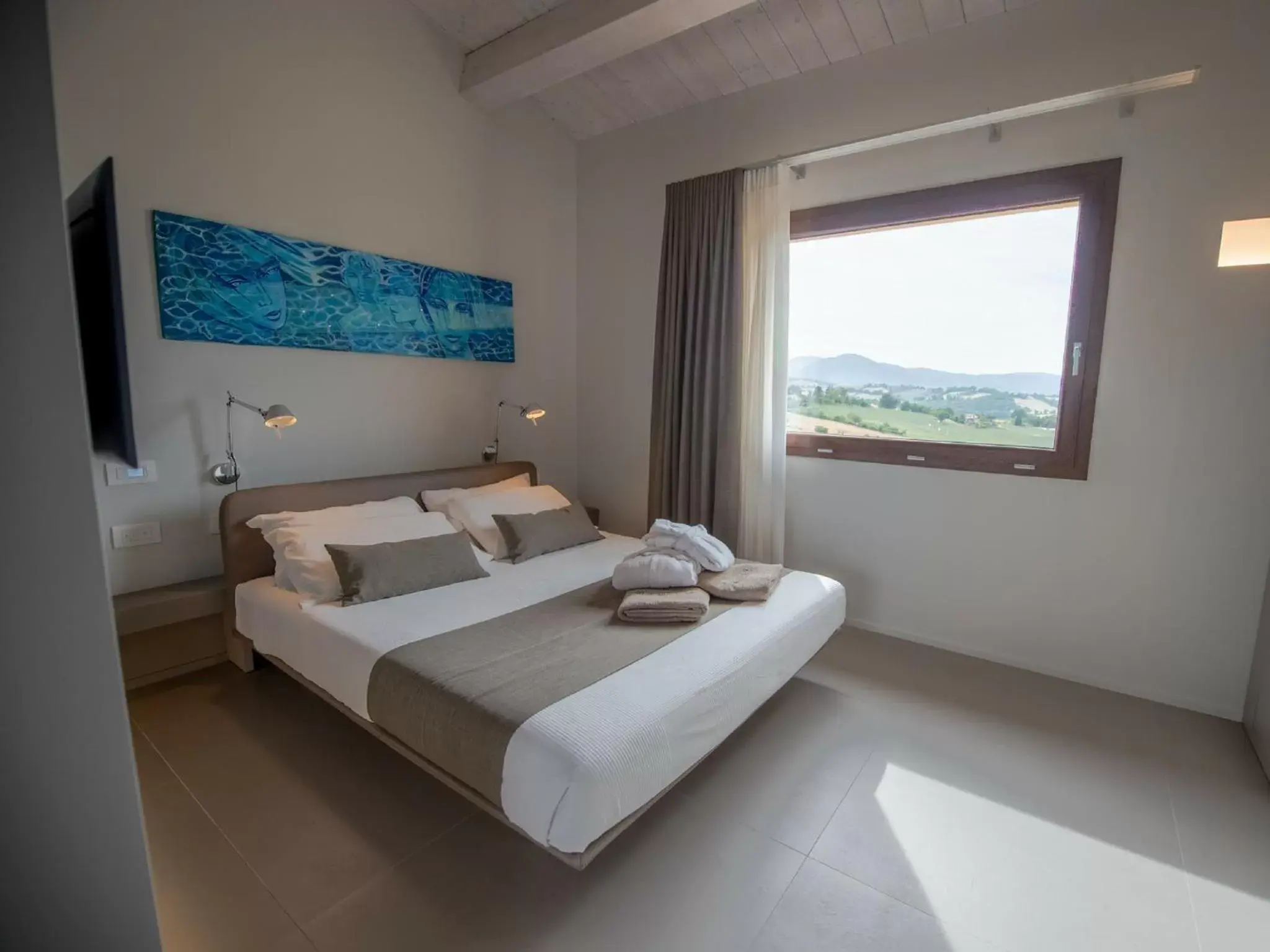Bed in Serre Alte Landscape Luxury Rooms