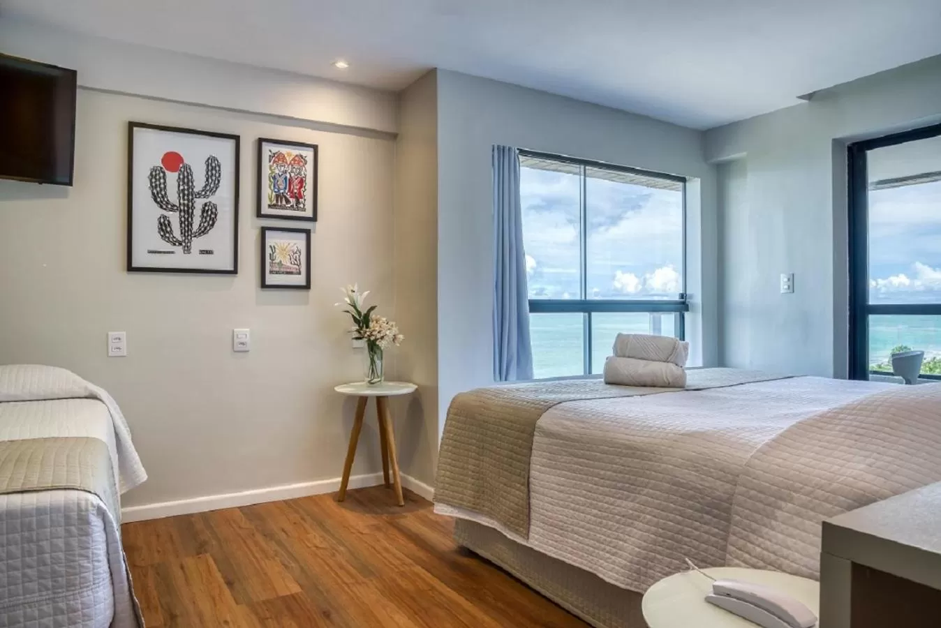 Bed in Vistamar Hotel