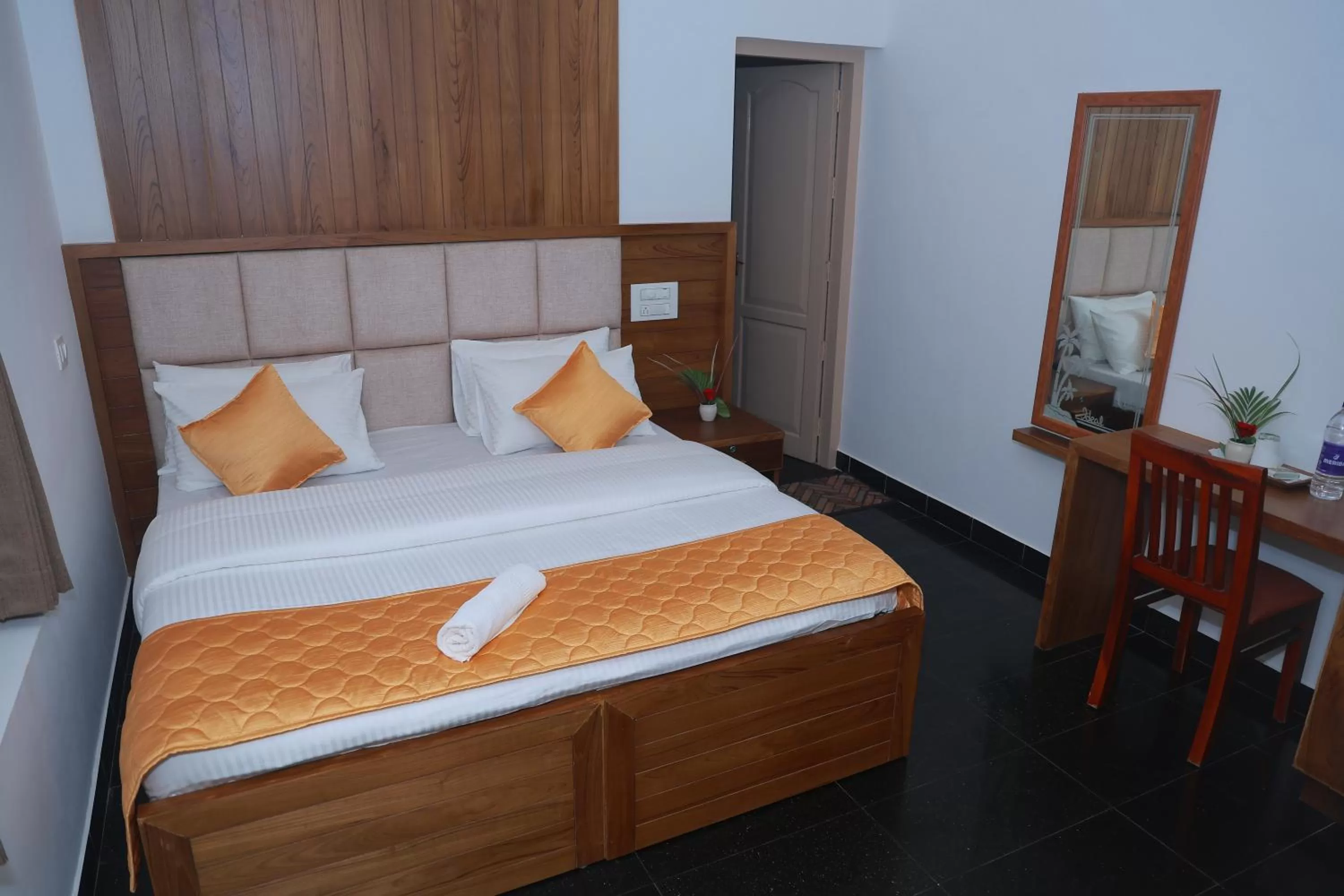Bed in Ideal Ayurvedic Resort Kovalam
