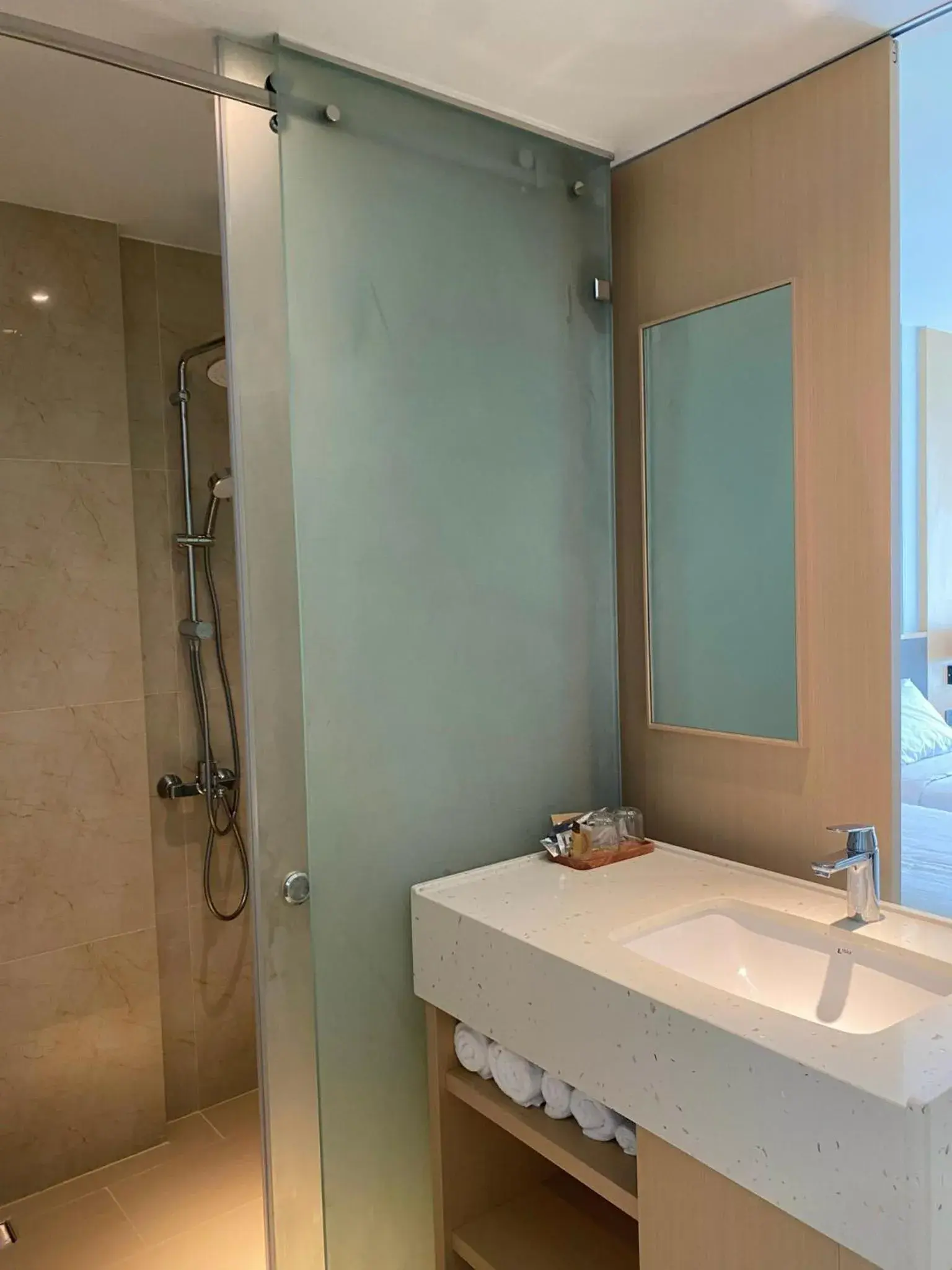 Bathroom in blue Cam Ranh Nha Trang resort