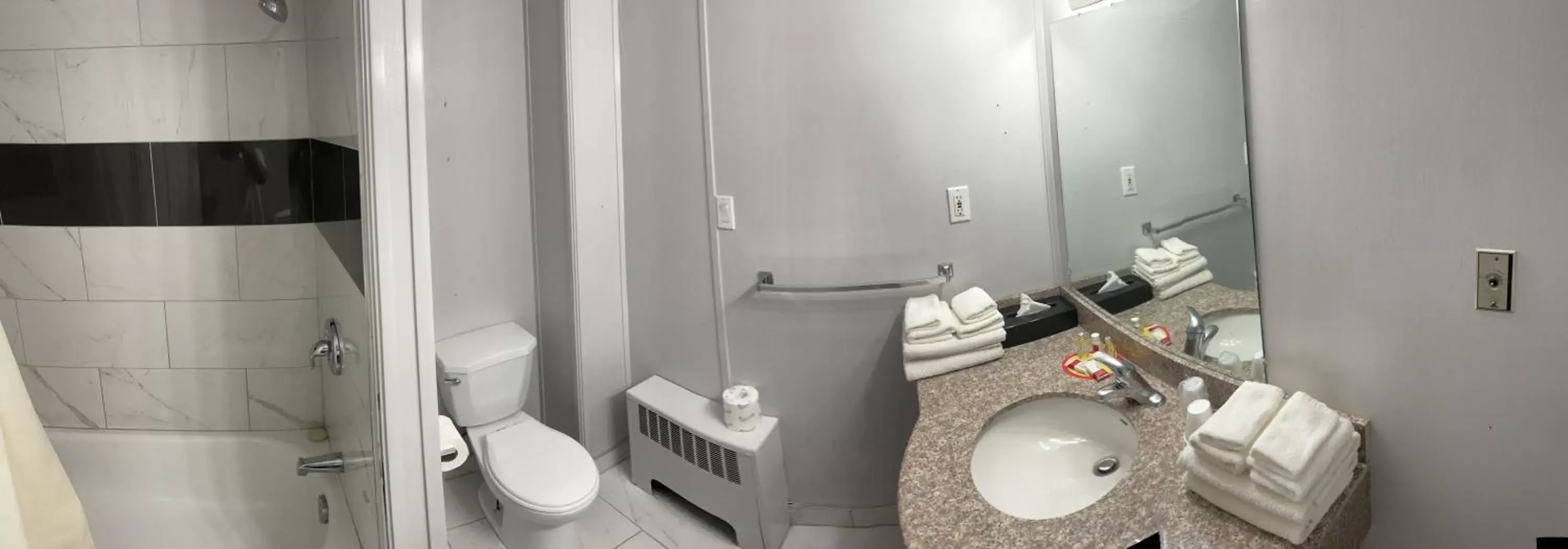 Bathroom in Super 8 by Wyndham Pembroke