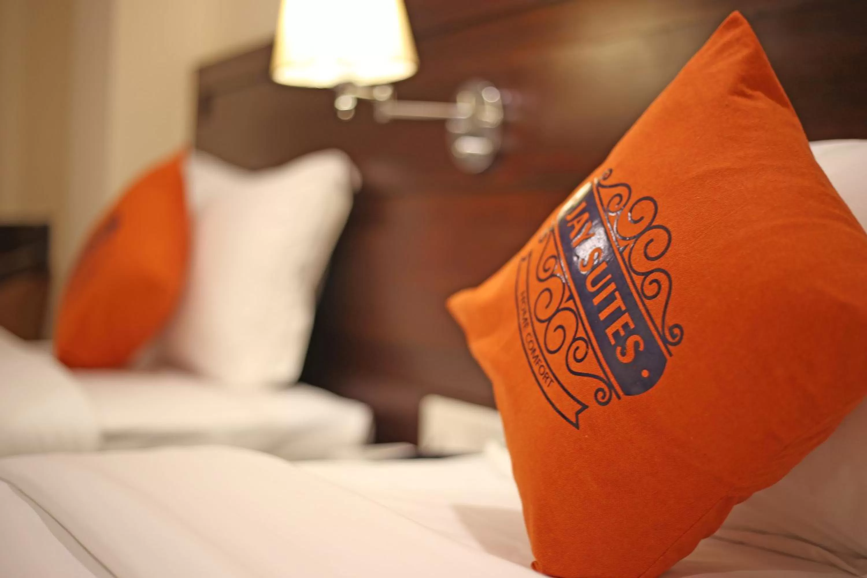 Decorative detail, Bed in Hotel Jay Suites