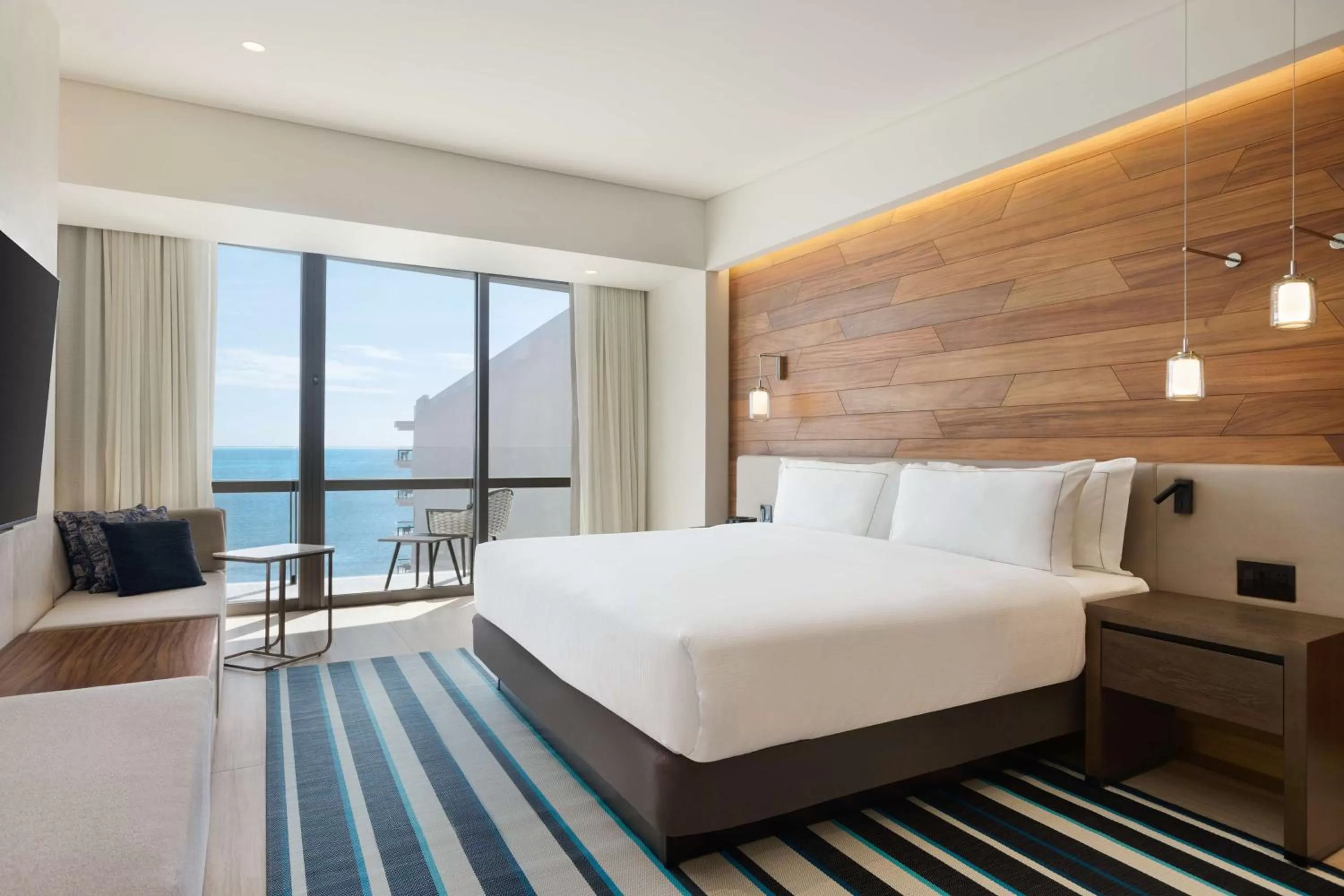 Bedroom, Bed in Hilton Cancun, an All-Inclusive Resort