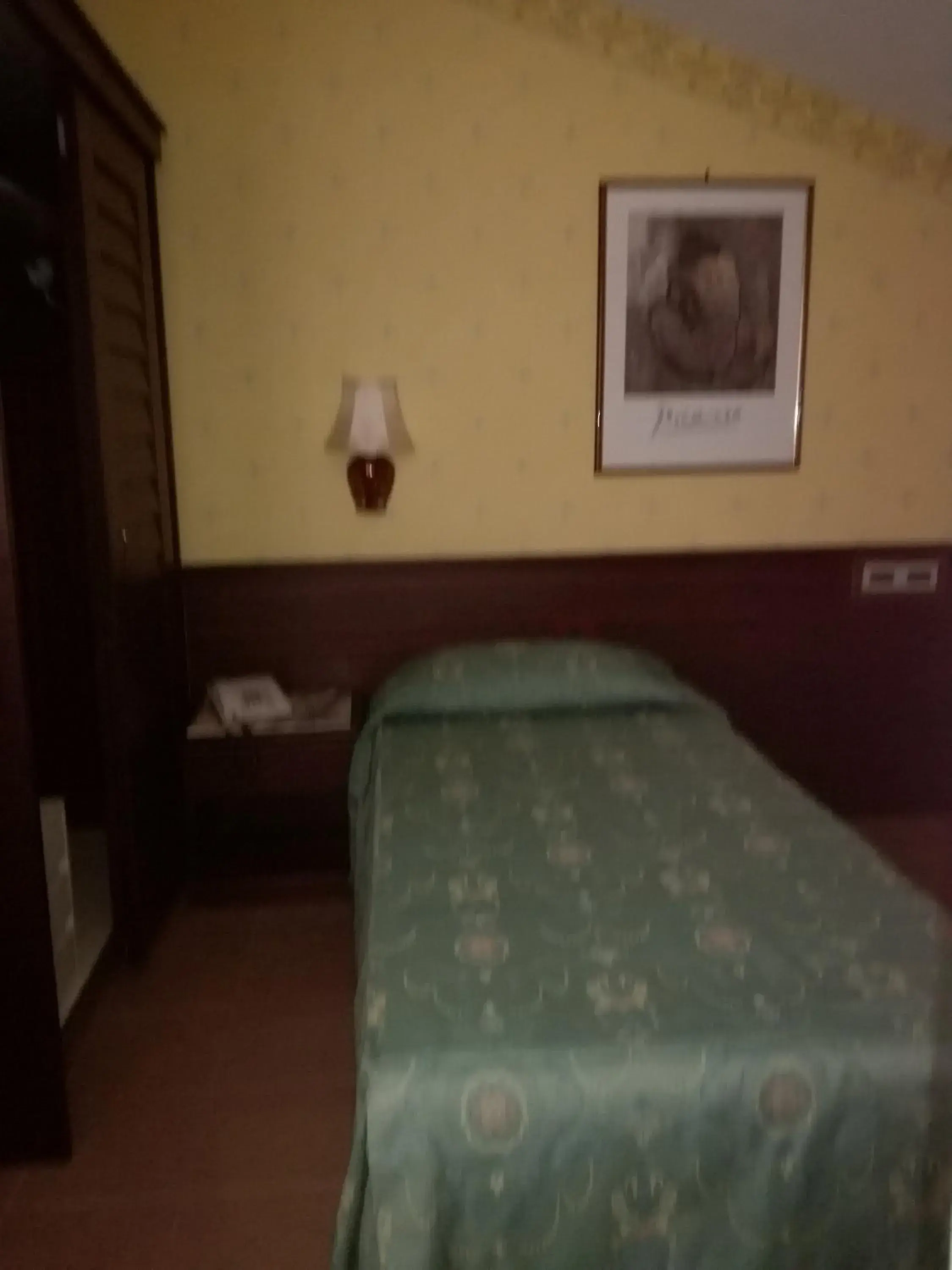 Bed in Hotel Leonardo Da Vinci