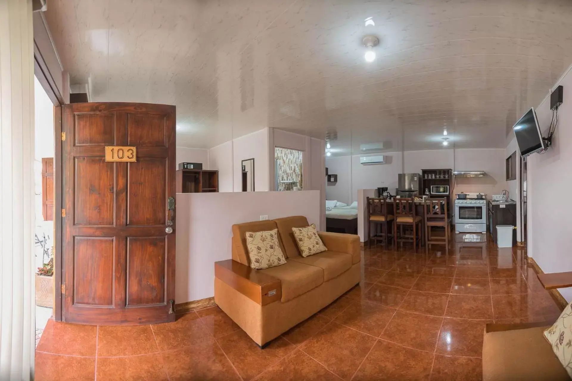 TV and multimedia, Seating Area in Cabañas del Rio