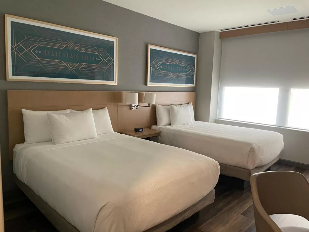 Bed in Hyatt Place Tulsa/Downtown