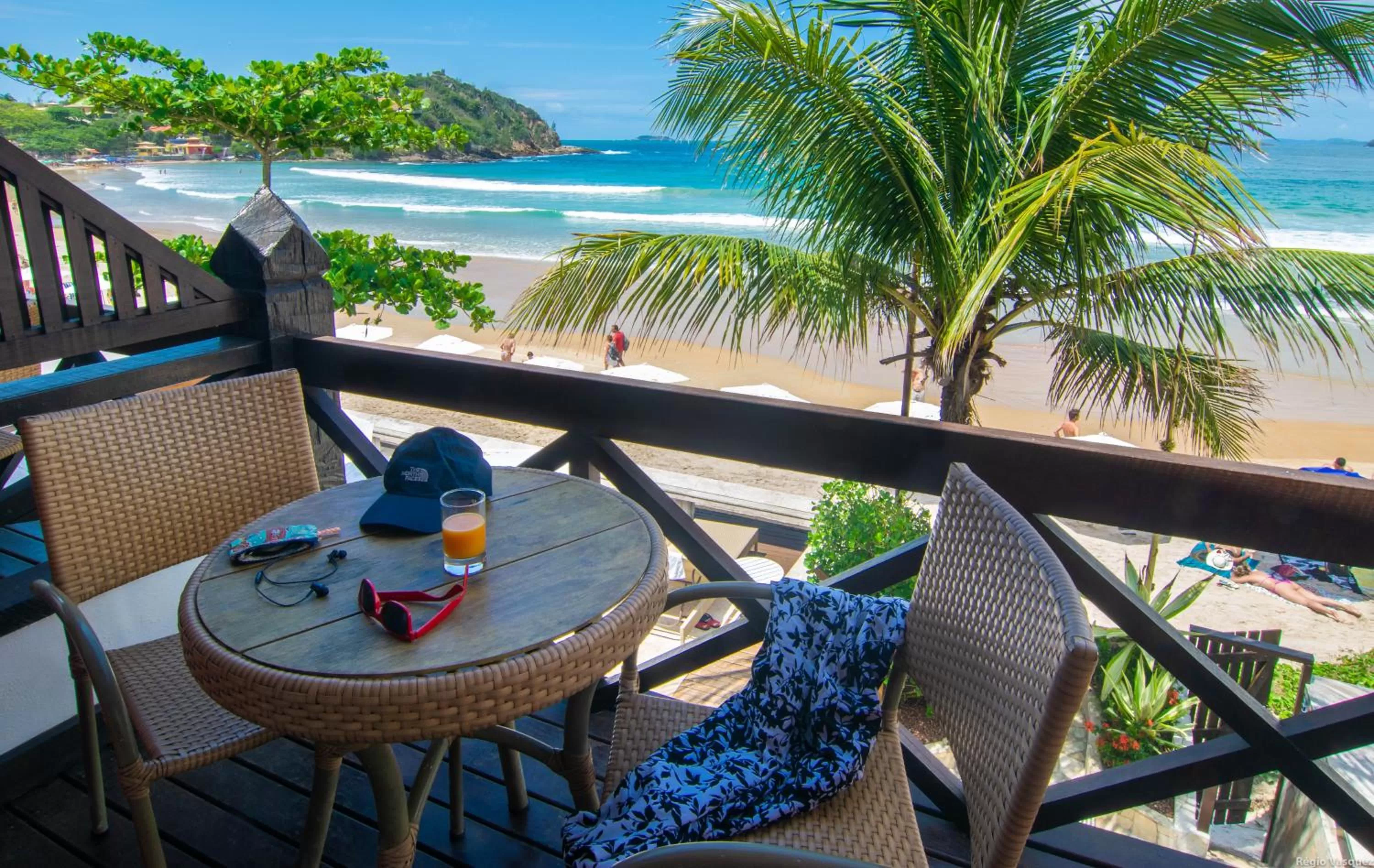 Balcony/Terrace in Chez Pitu Praia Hotel