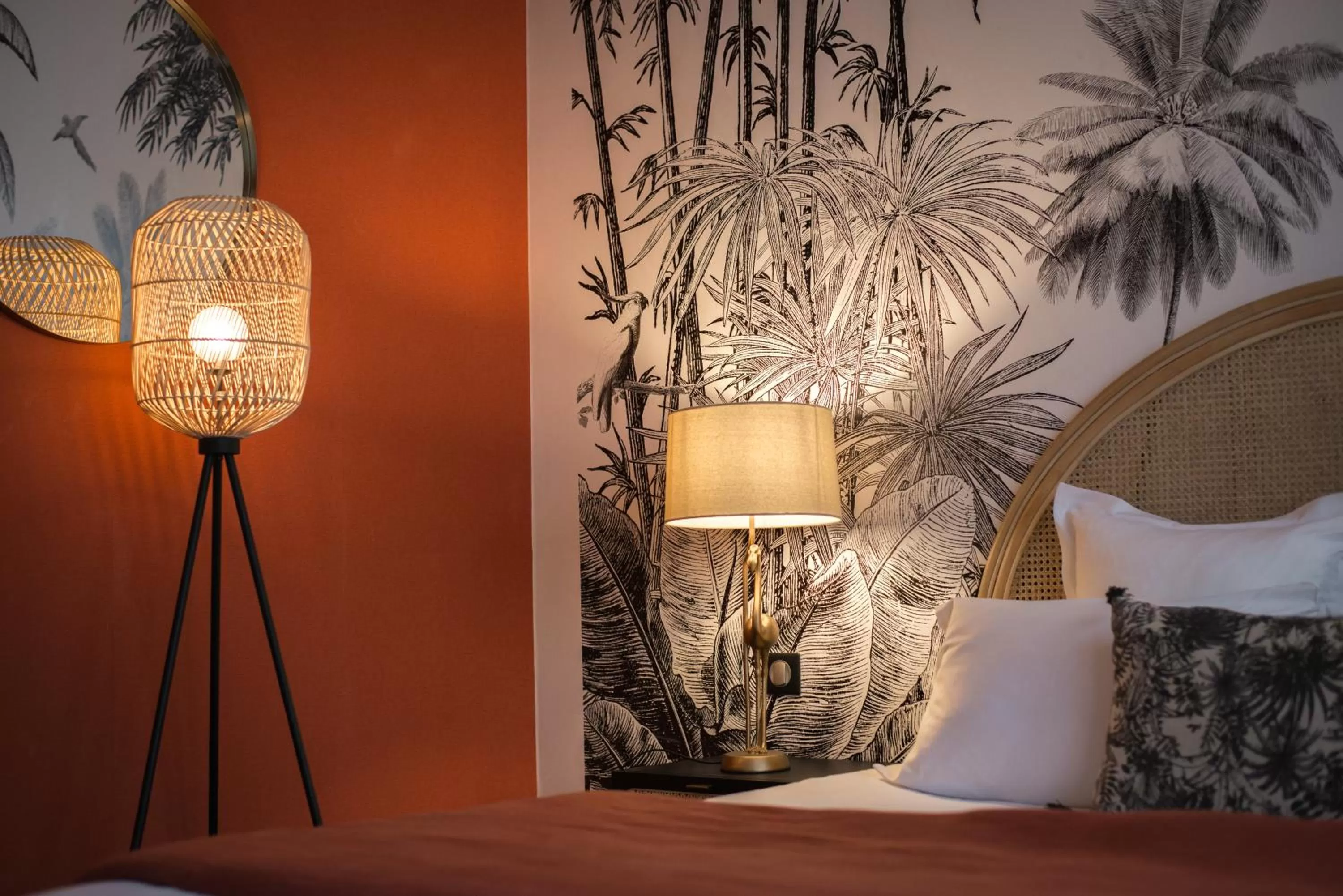 Bedroom, Bed in Hôtel Restaurant Vaillant proche Europapark Rulantica