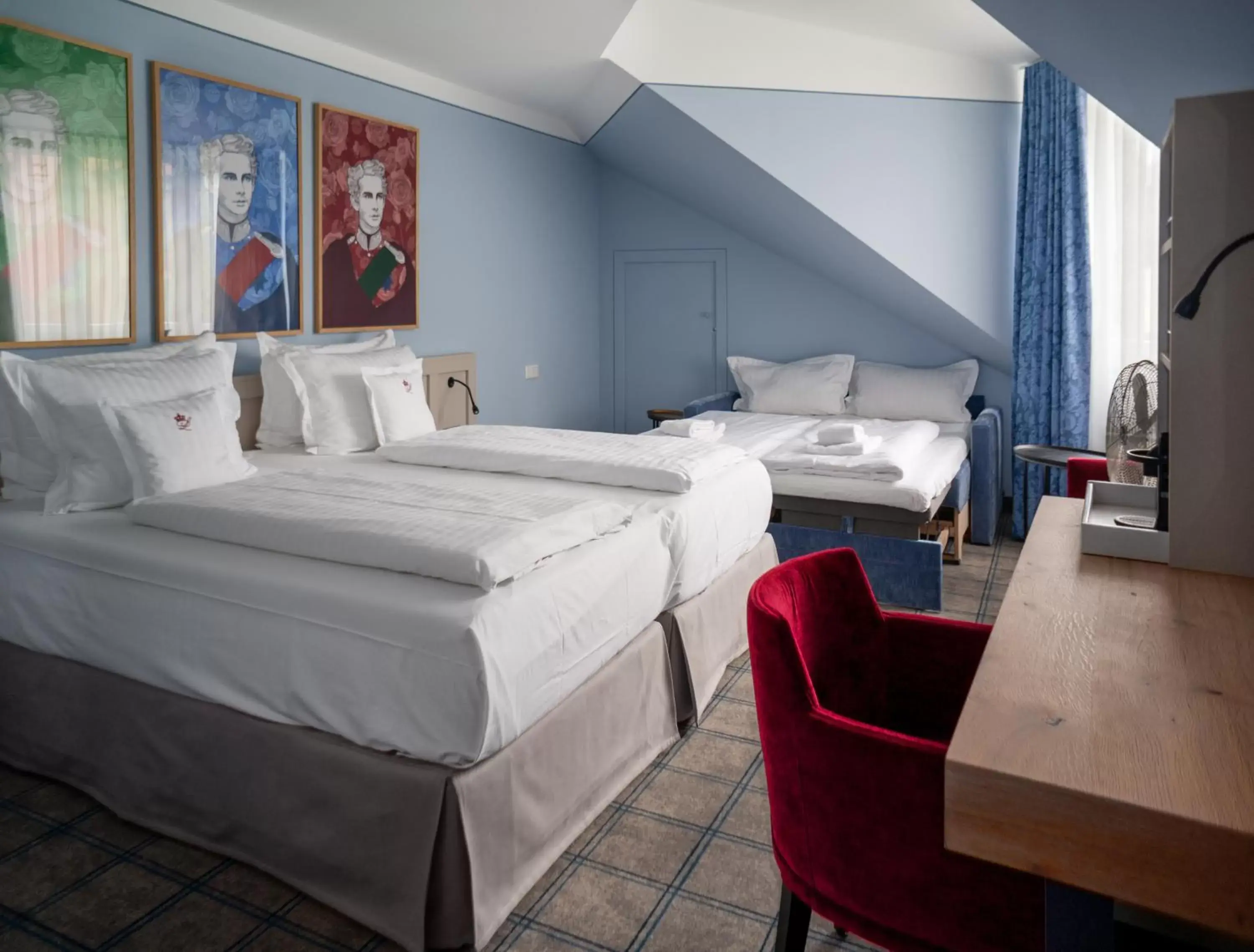 Bed in Hotel König Ludwig II