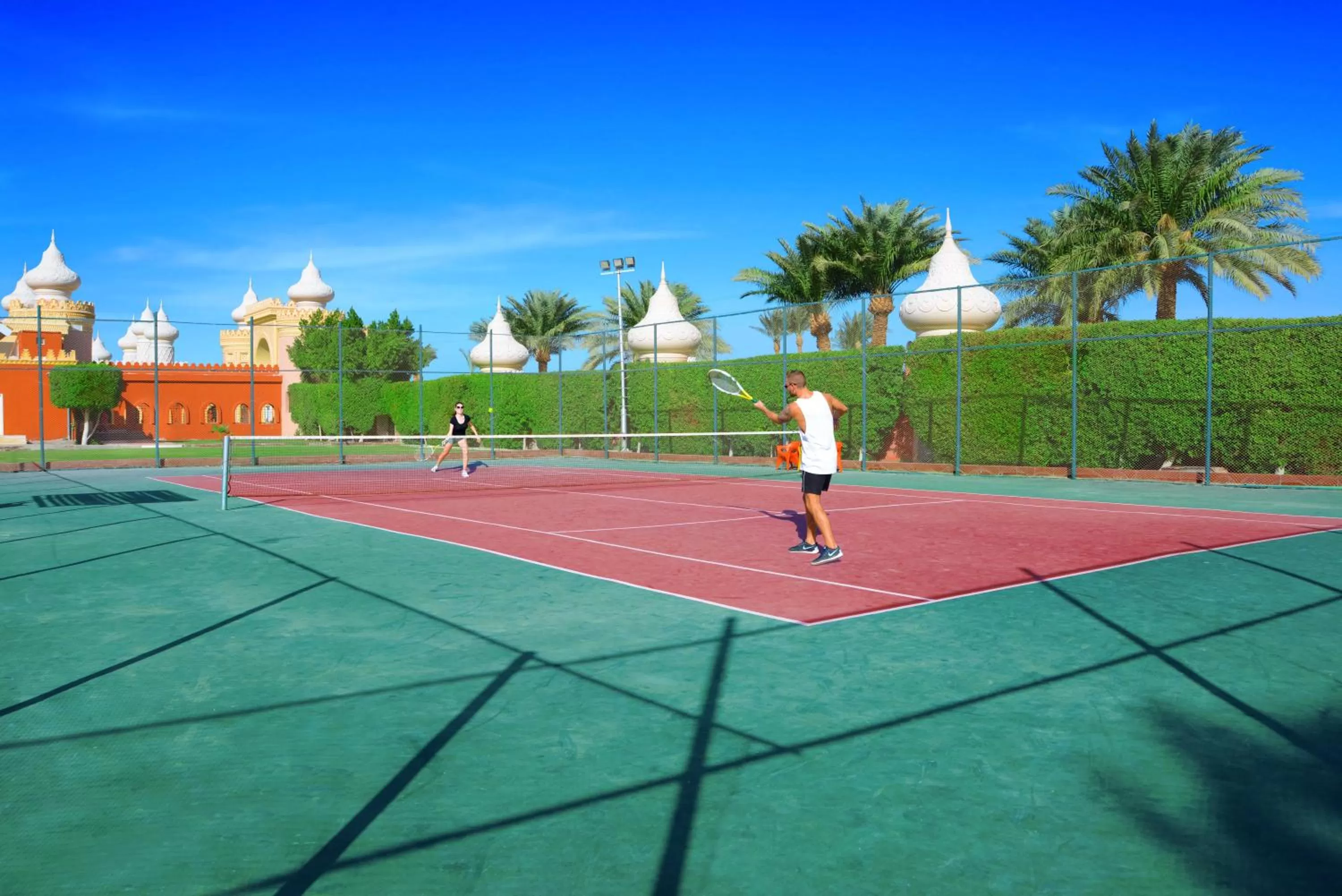 Tennis court in Pickalbatros Alf Leila Wa Leila Resort - Neverland Hurghada