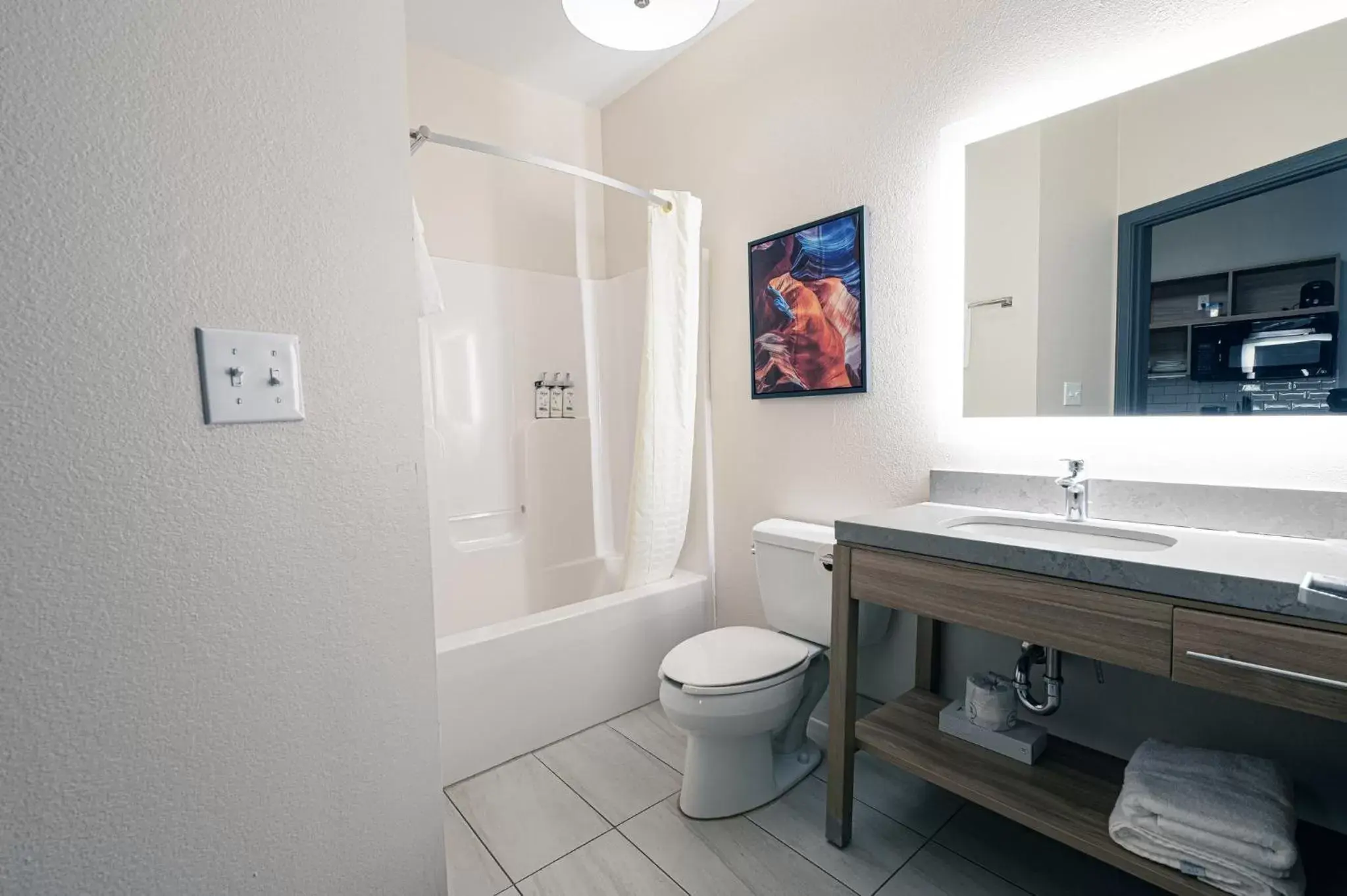 Bathroom in Candlewood Suites Merrillville, an IHG Hotel