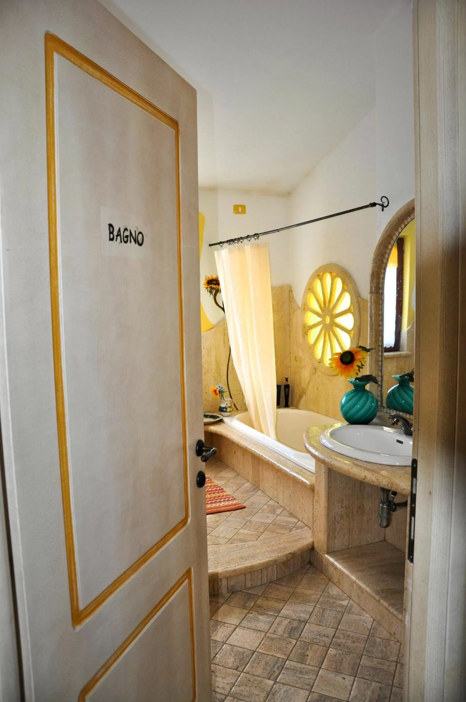 Bathroom, Bed in Casa d' Artista B&B