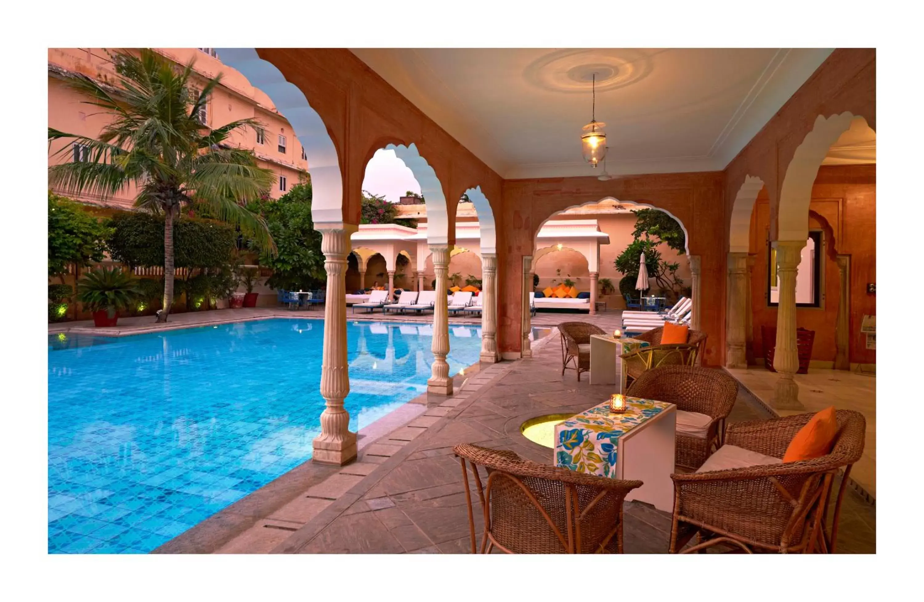 Swimming pool in Samode Haveli Swimming pool in Samode Haveli