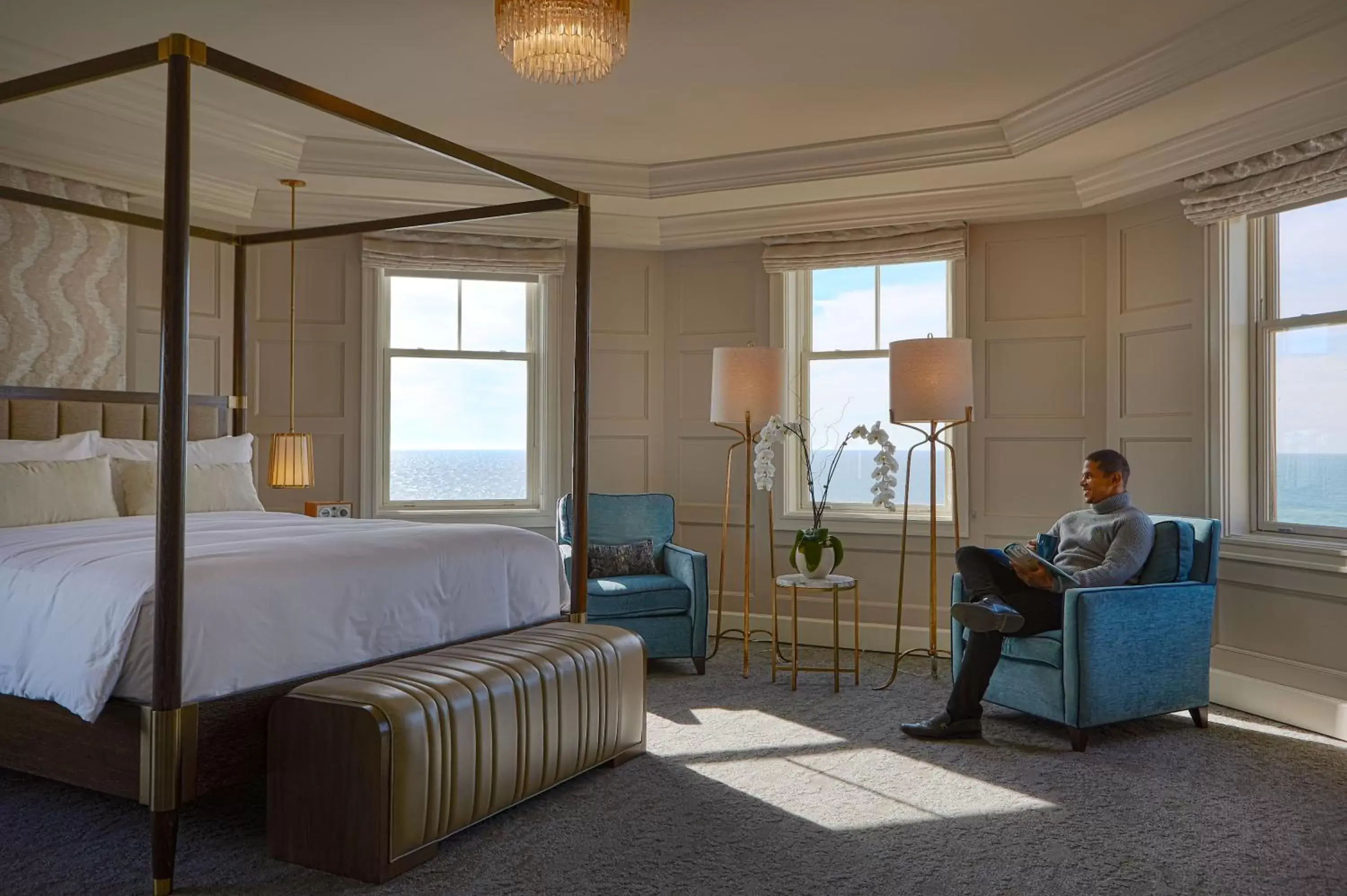 Bed in The Ritz-Carlton, Half Moon Bay