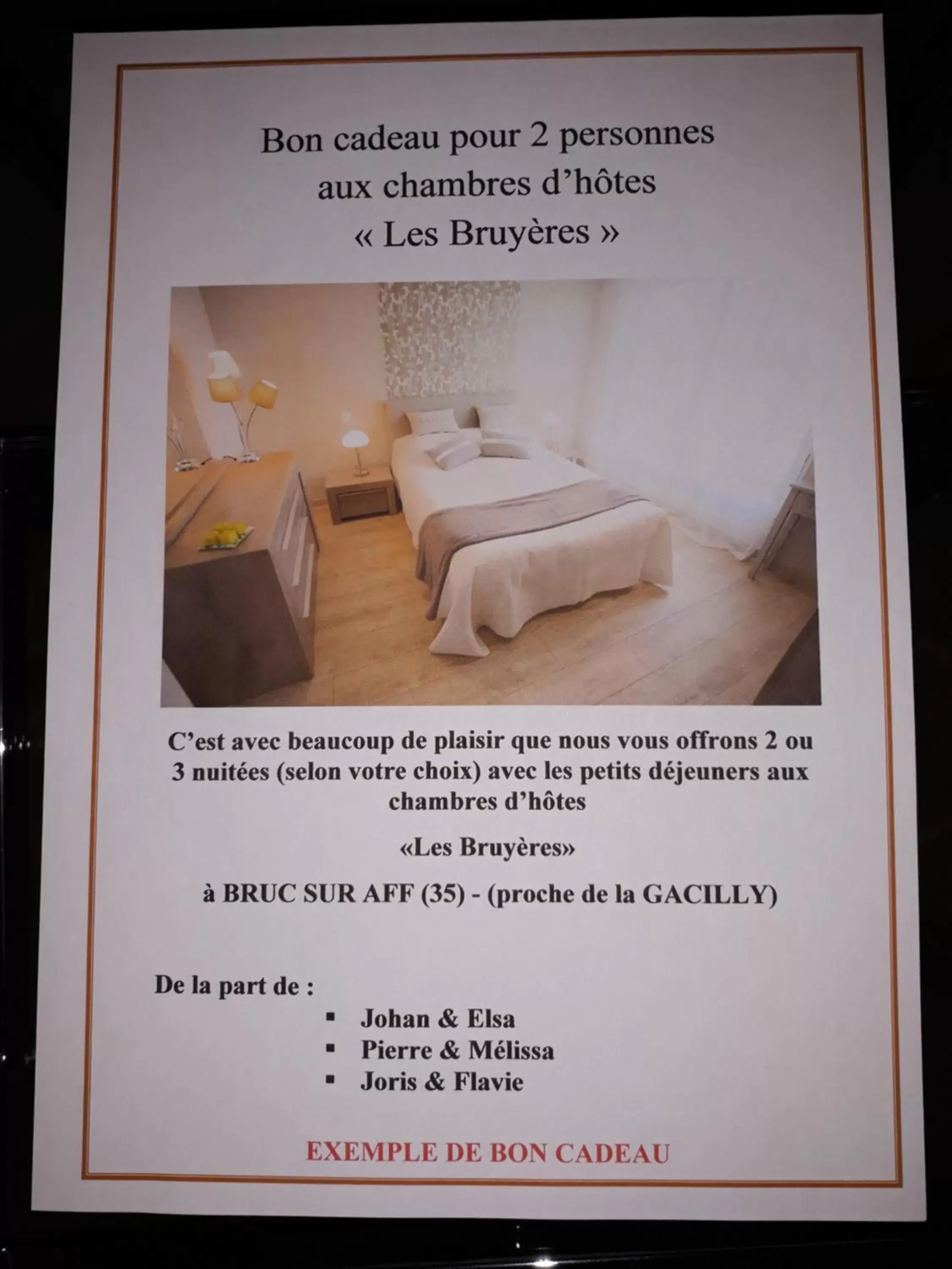 Chambre d'hôtes Les Bruyères