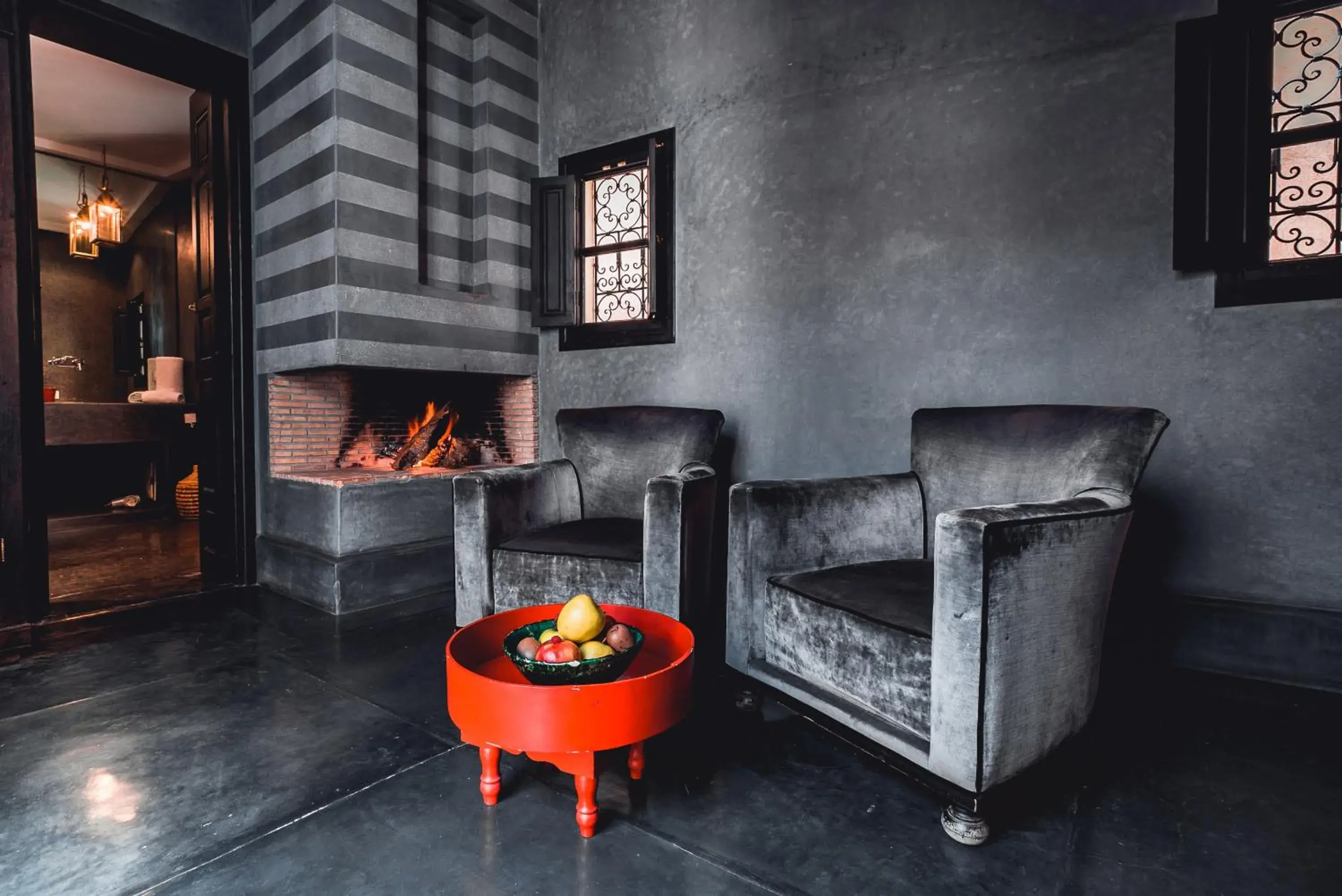 Decorative detail, Seating Area in Riad Ambre et Epices